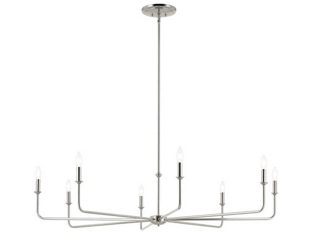 Kichler Pallas 8-Light Polished Nickel Chandelier