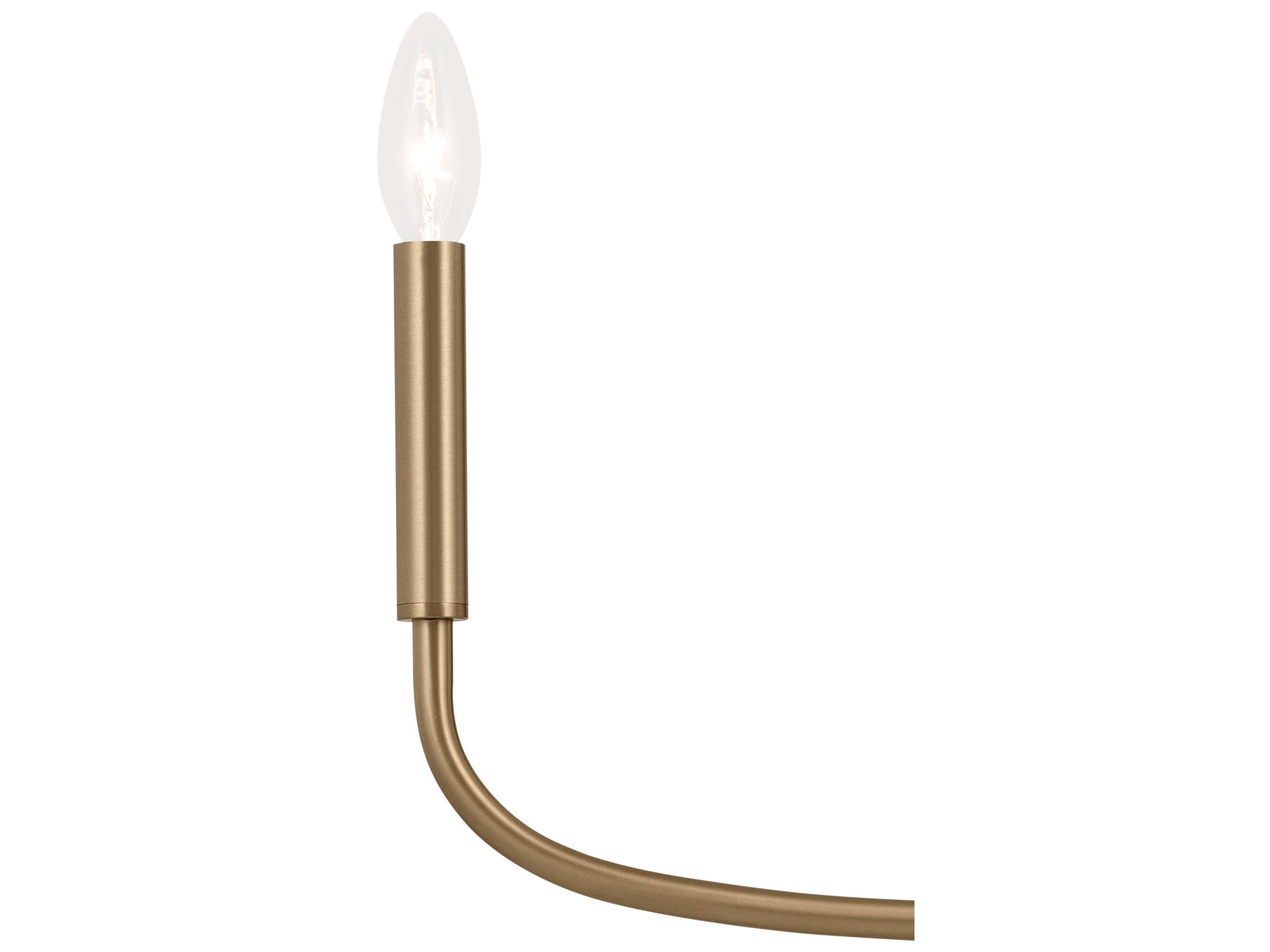 Kichler Deela 6-Light Champagne Bronze Candelabra Chandelier