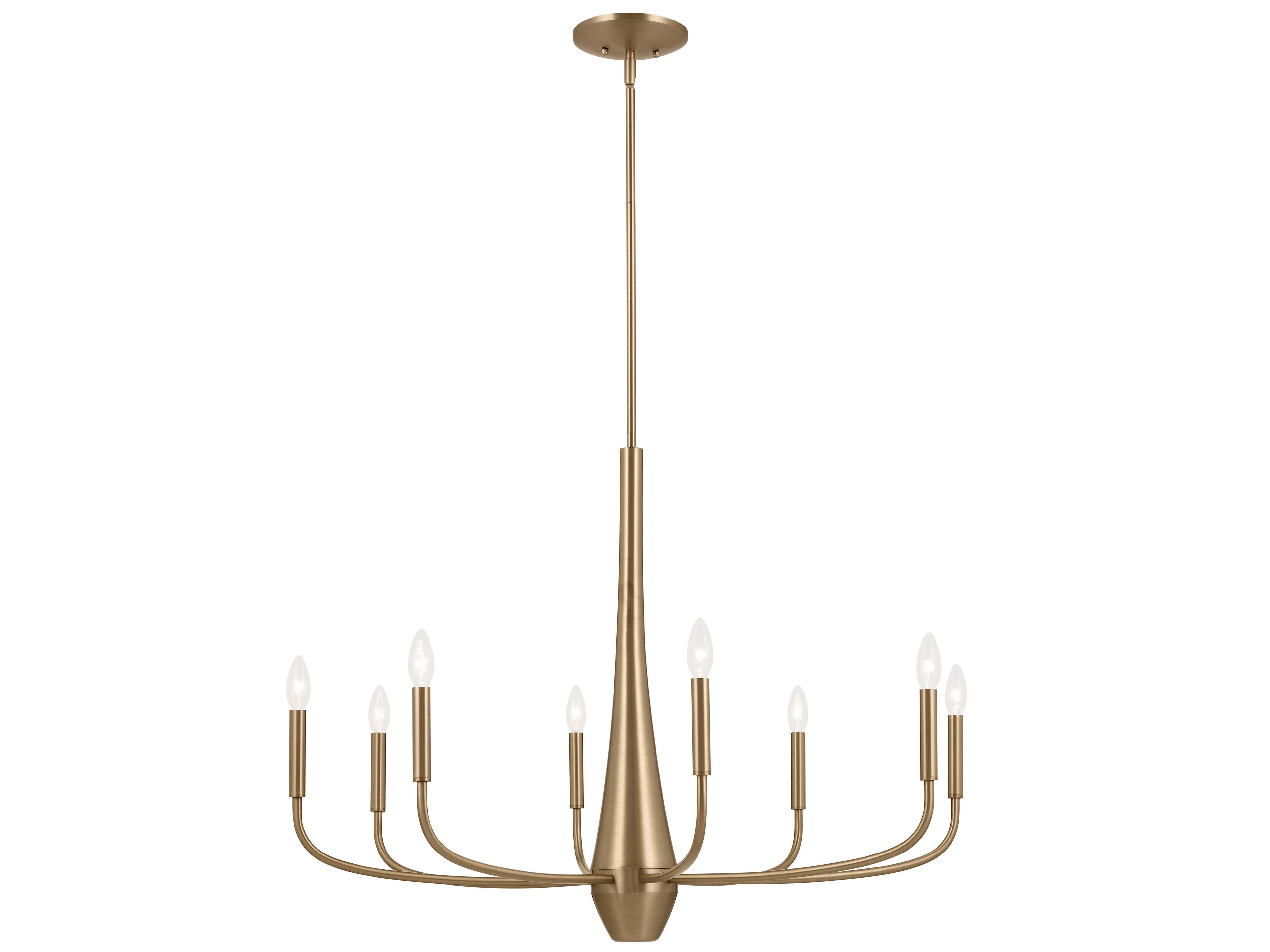 Kichler Deela 8-Light Champagne Bronze Candelabra Chandelier