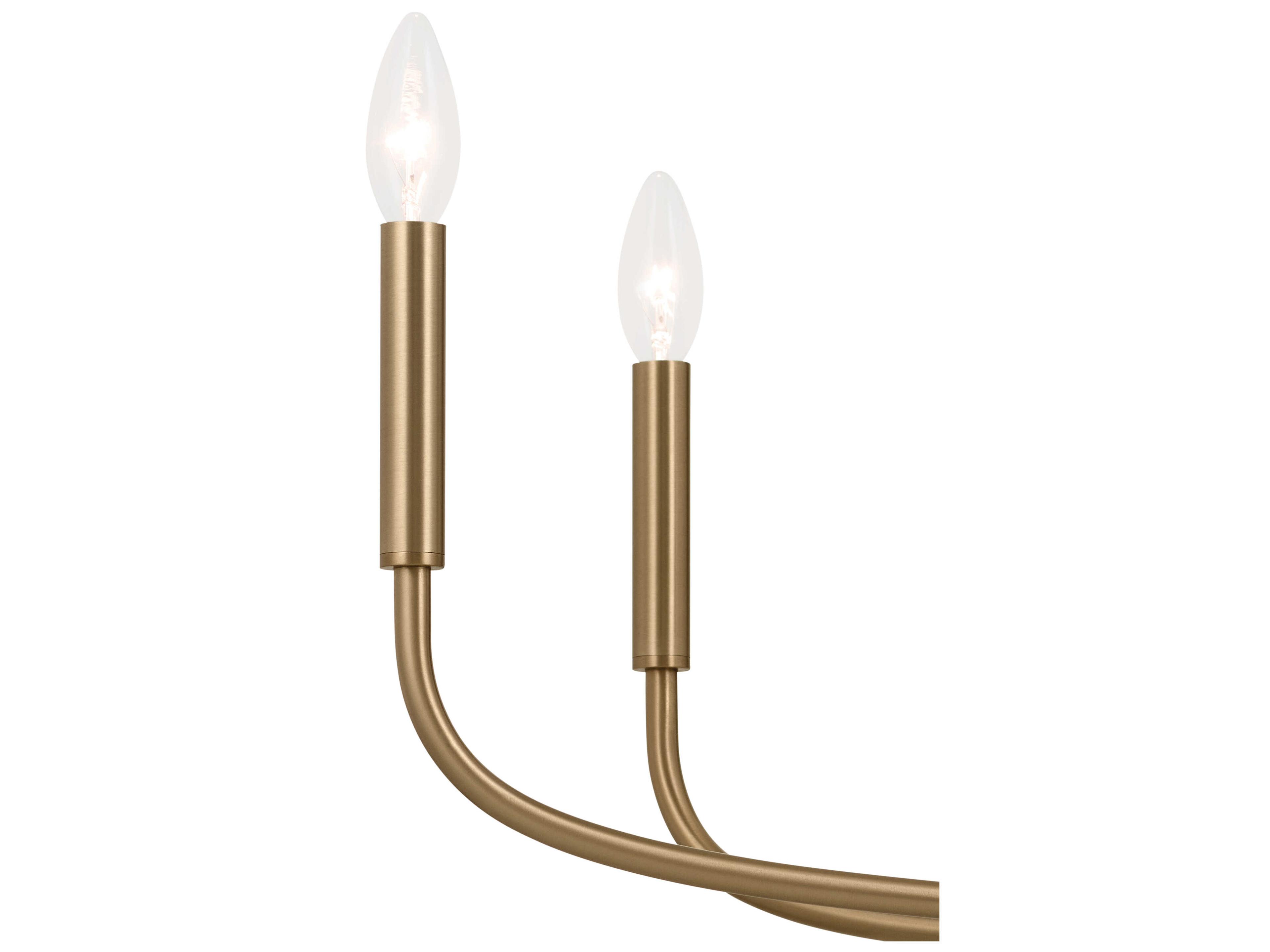 Kichler Deela 8-Light Champagne Bronze Candelabra Chandelier
