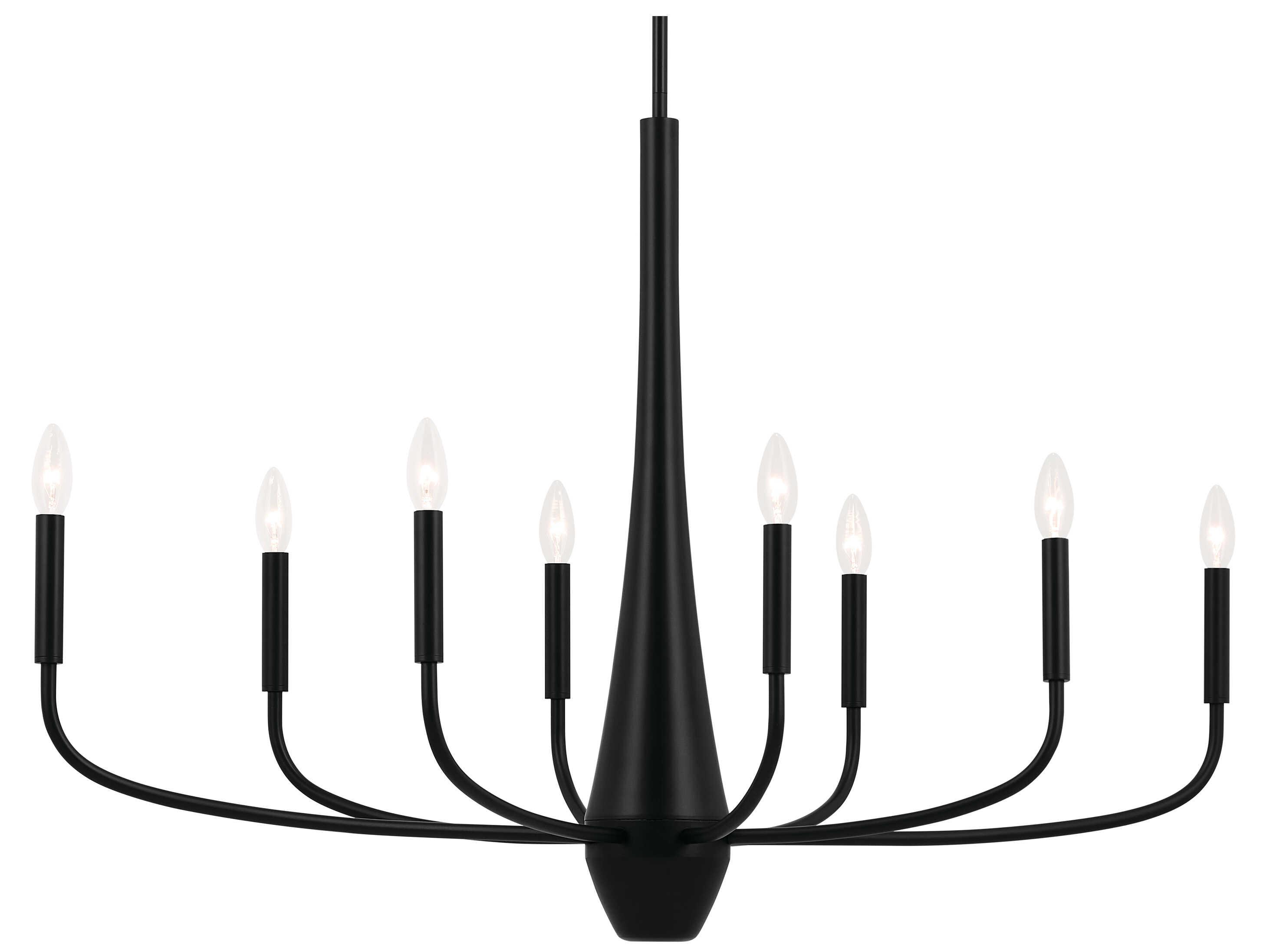 Kichler Deela 8-Light Black Island Pendant