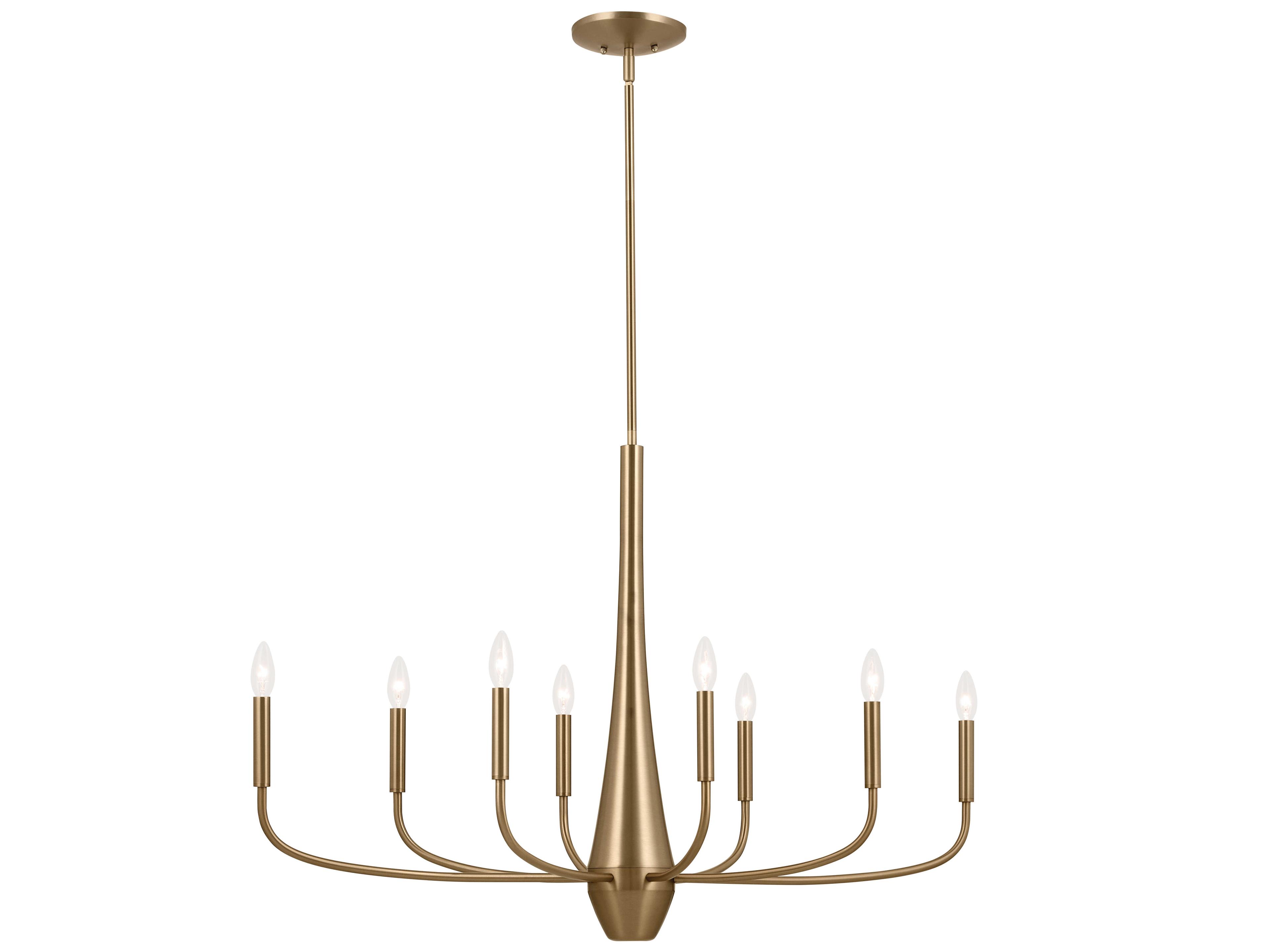 Kichler Deela 8-Light Champagne Bronze Candelabra Chandelier