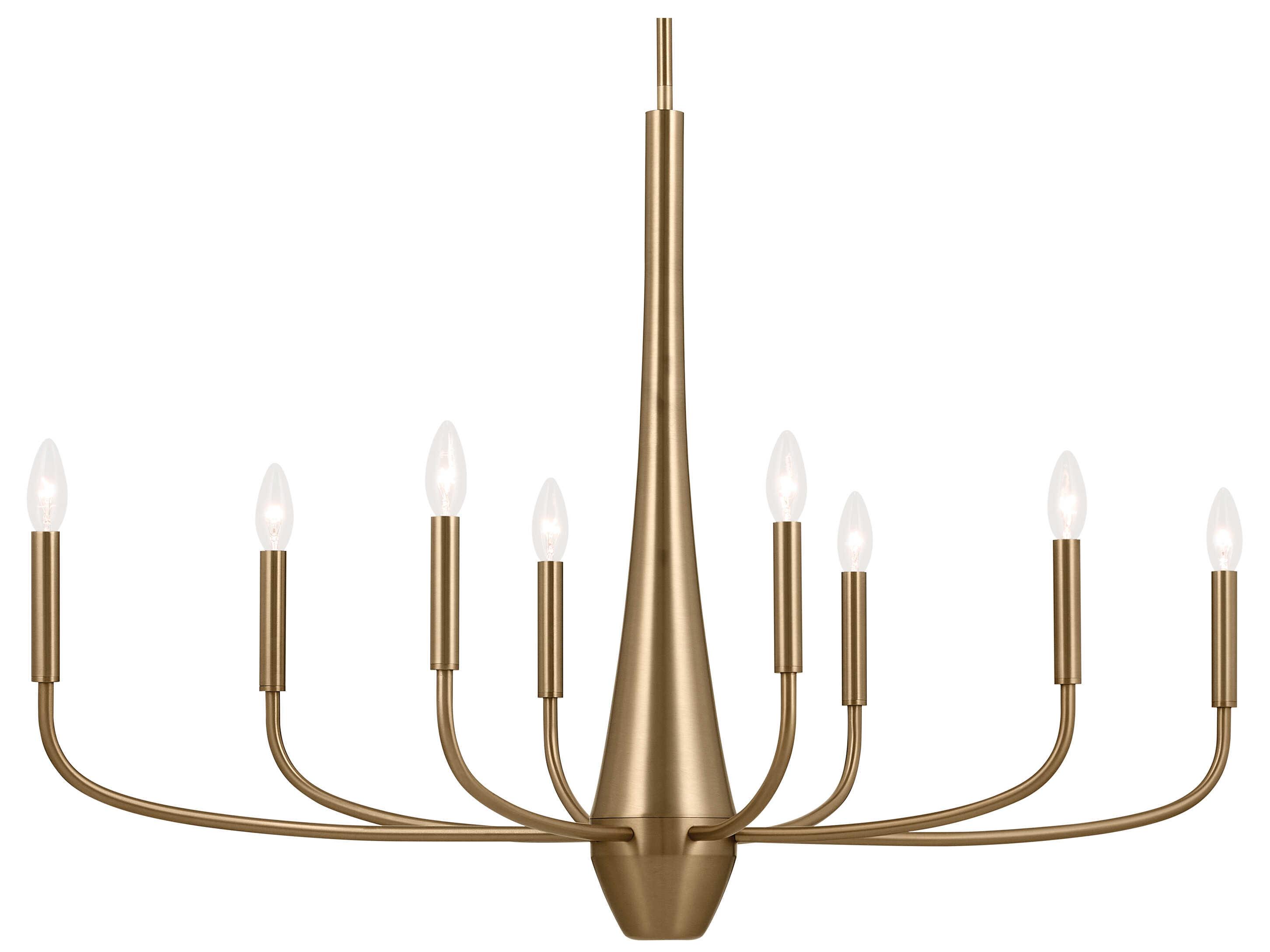 Kichler Deela 8-Light Champagne Bronze Candelabra Chandelier
