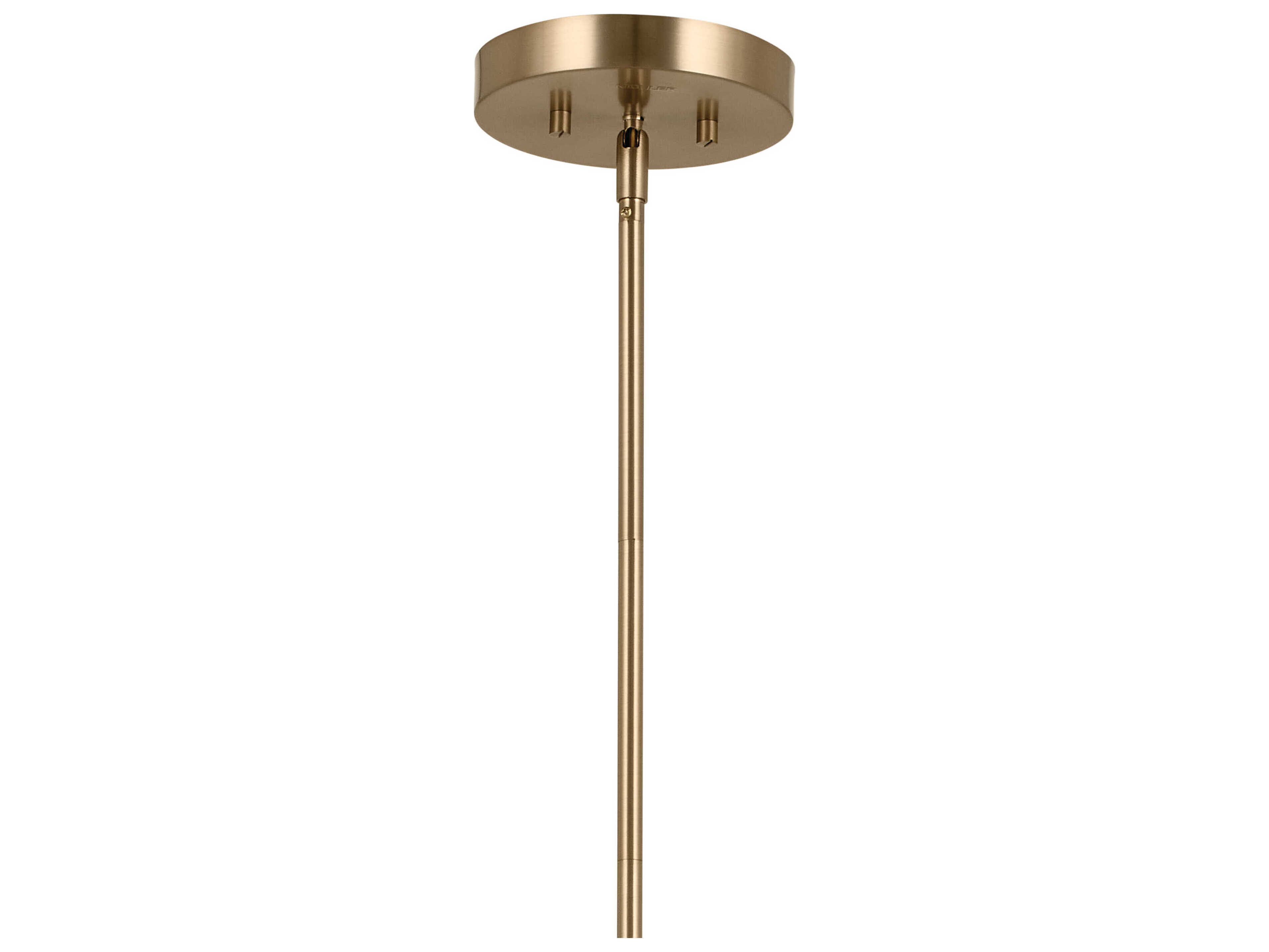 Kichler Gala 8-Light Champagne Bronze White Candelabra Cylinder Chandelier