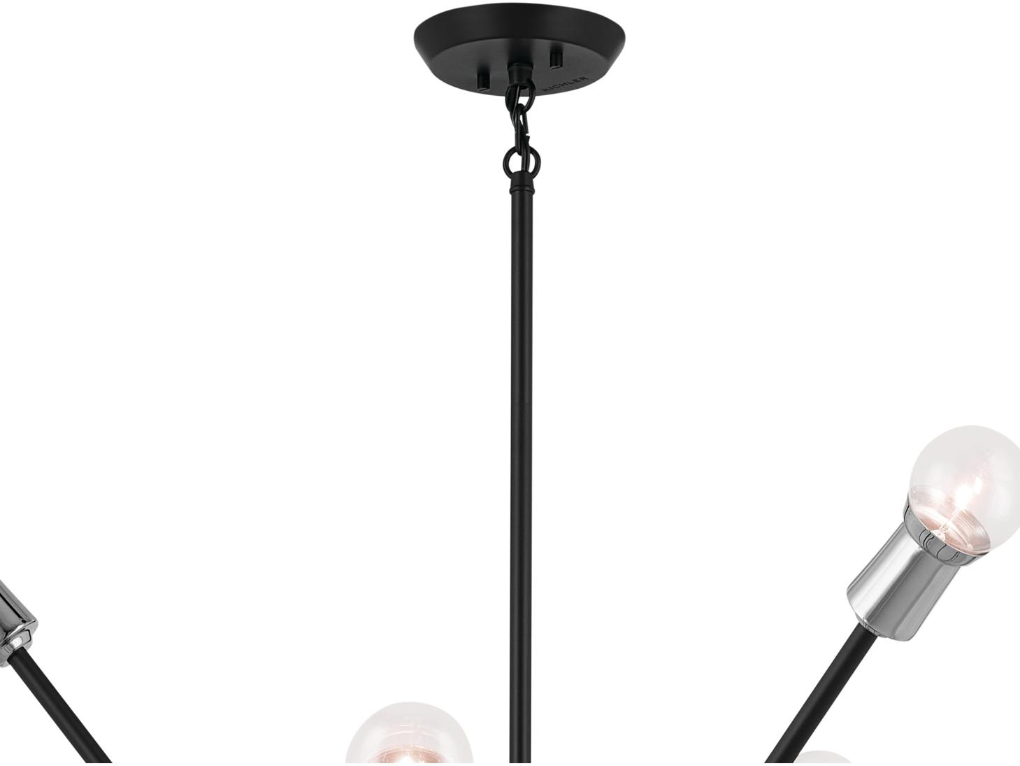 Kichler Armstrong 16-Light Black Linear Sputnik Pendant