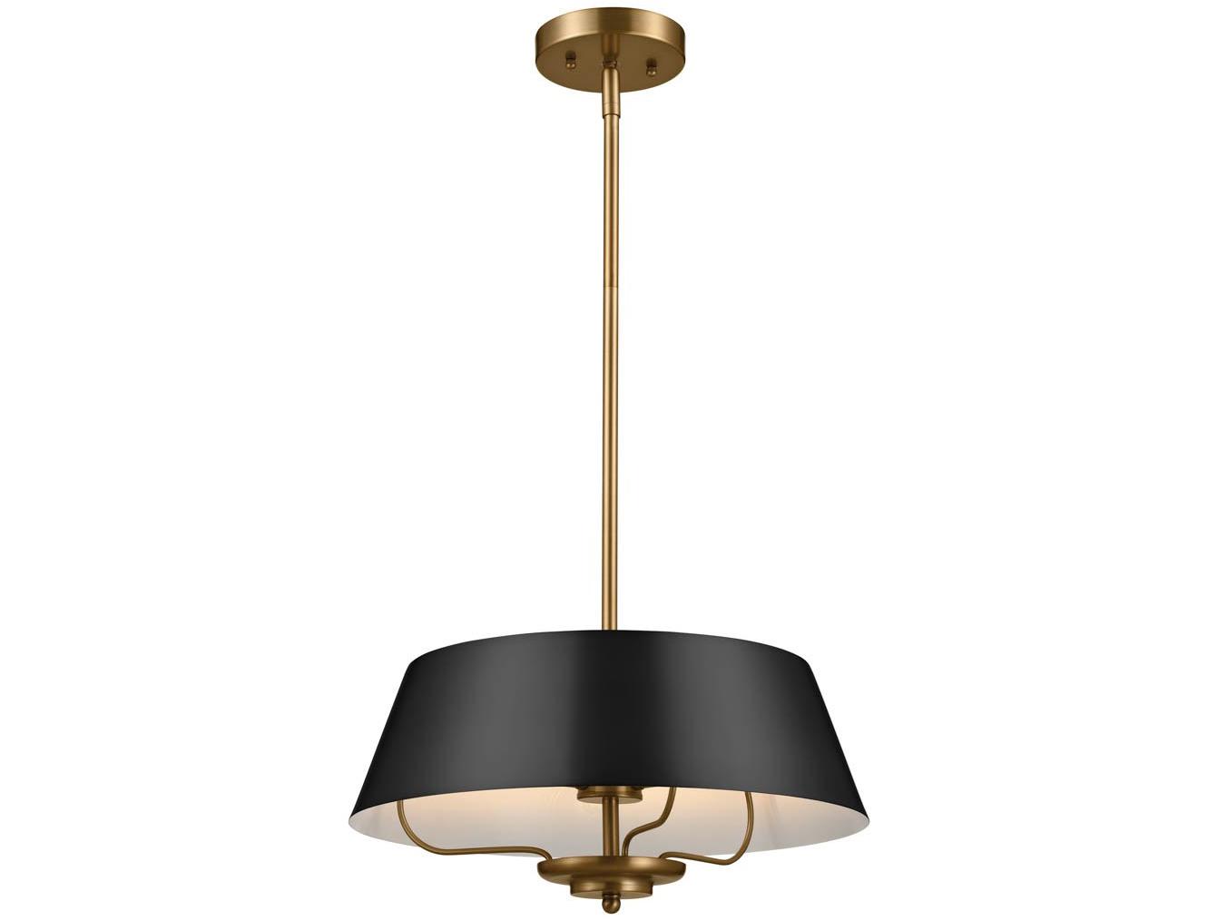 Kichler Luella 3-Light Black Brass Empire Pendant