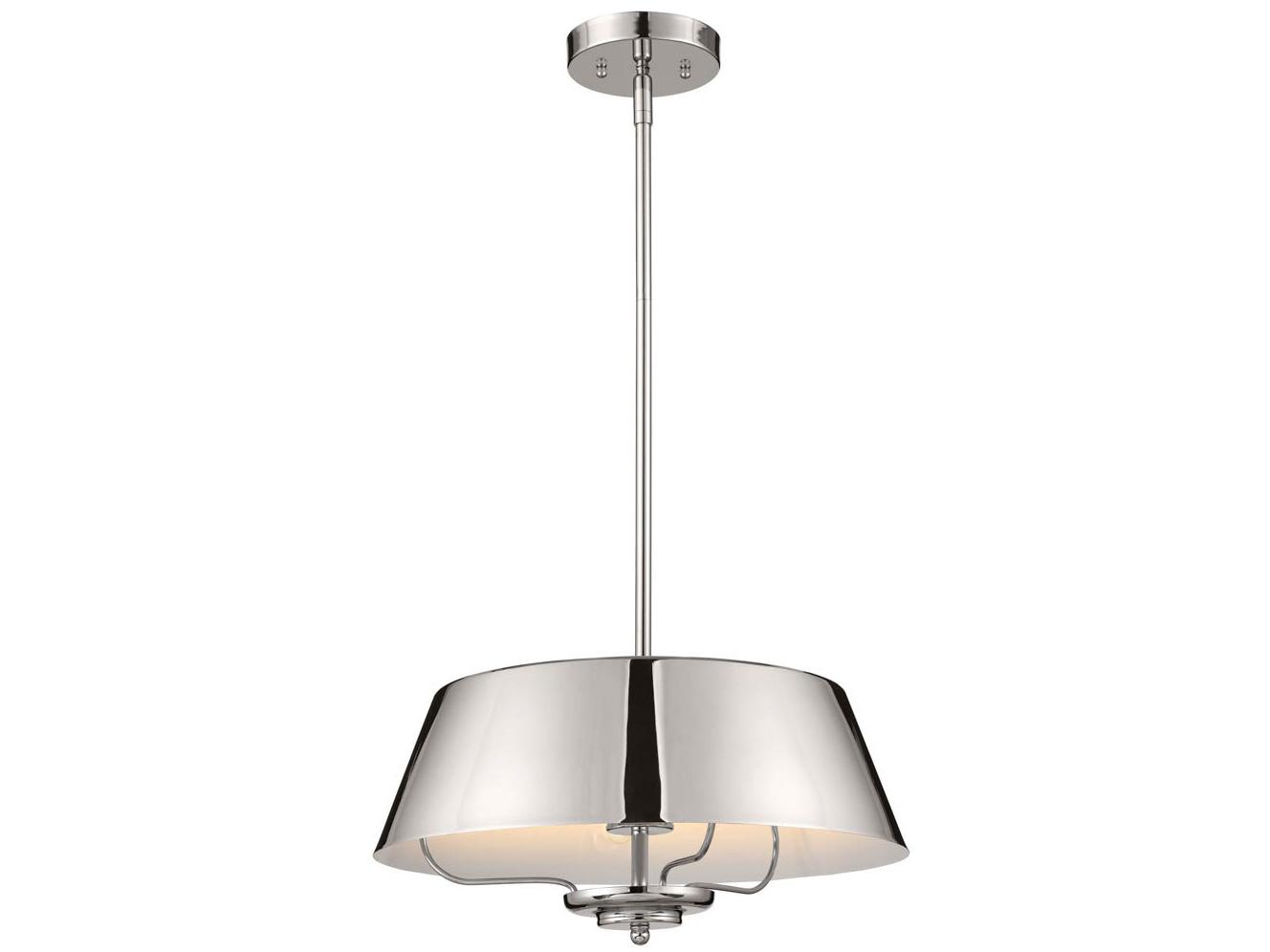 Kichler Luella 3-Light Polished Nickel Empire Pendant