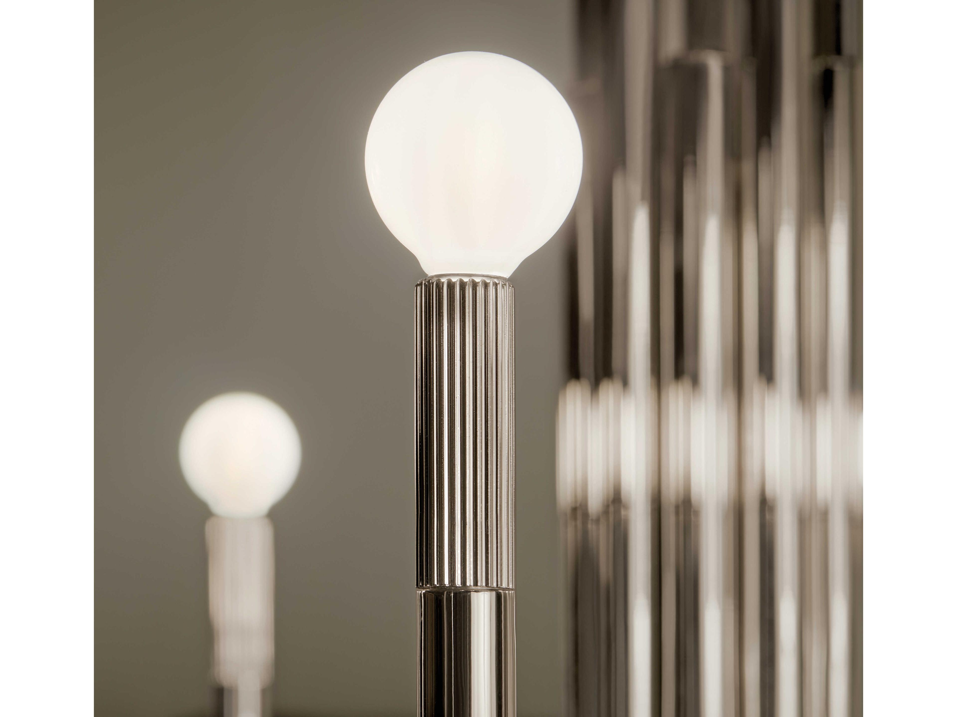 Kichler Odensa 10-Light Polished Nickel Candelabra Chandelier