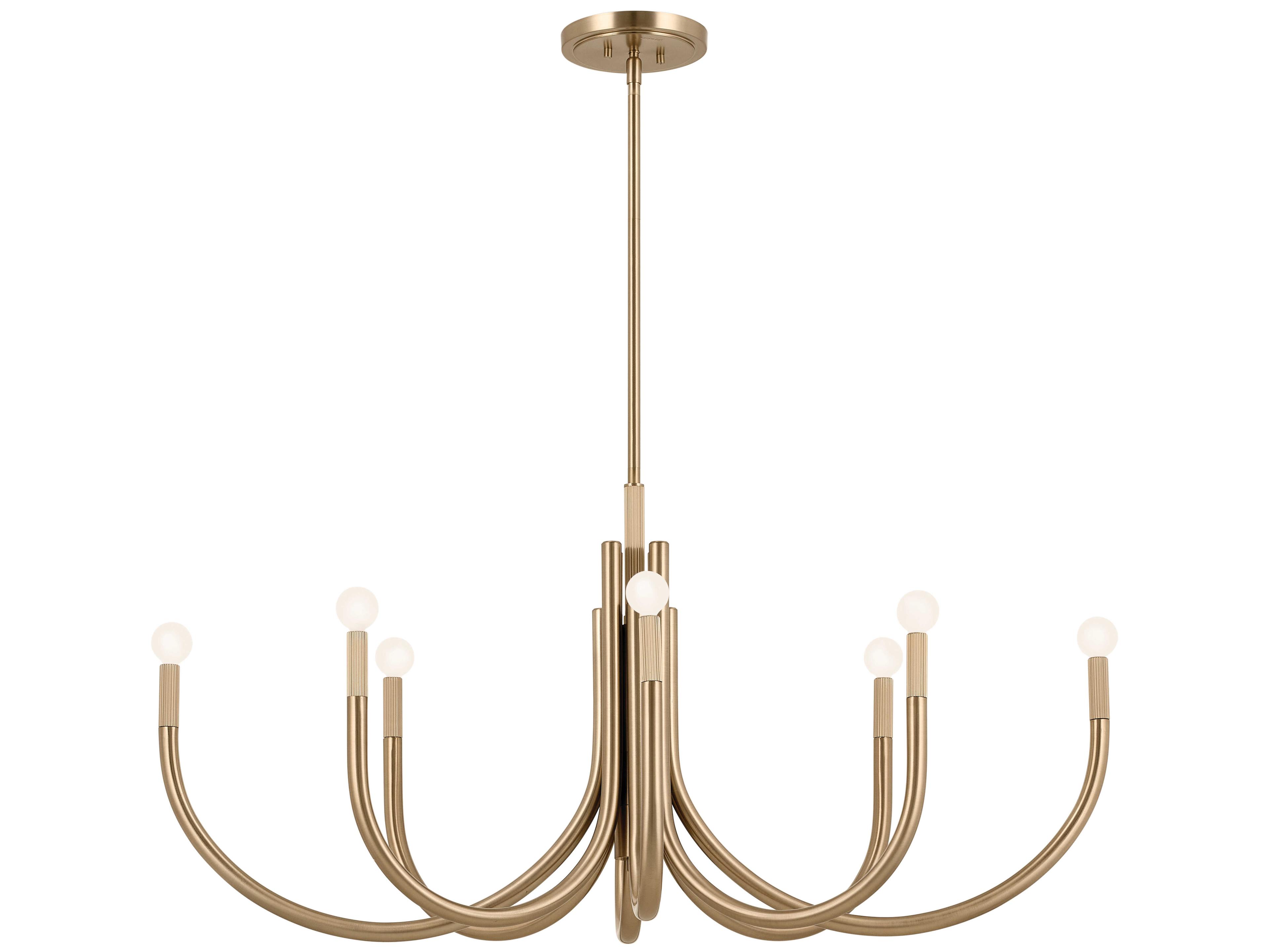 Kichler Odensa 8-Light Champagne Bronze Linear Island Pendant