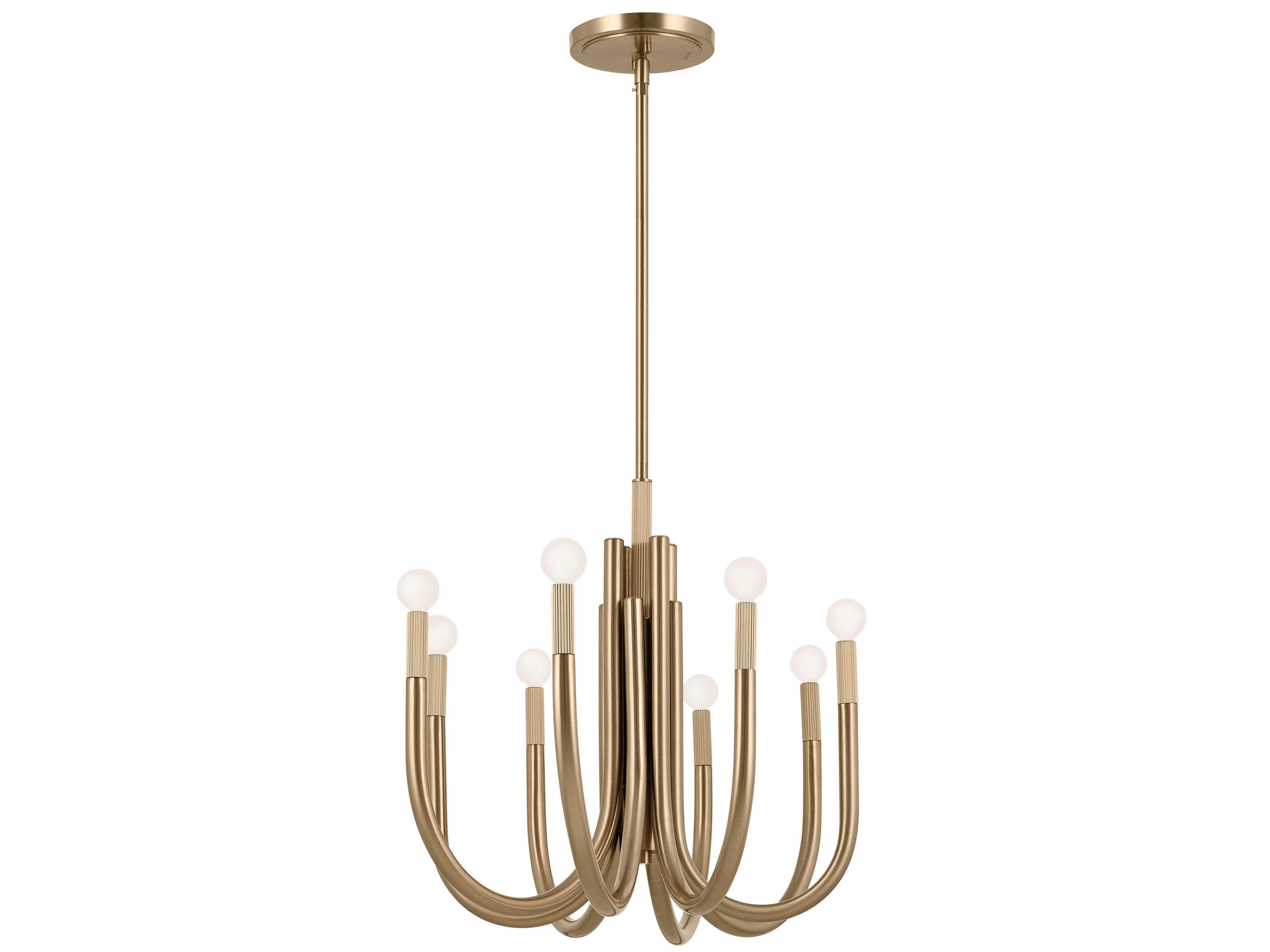 Kichler Odensa 8-Light Champagne Bronze Linear Island Pendant