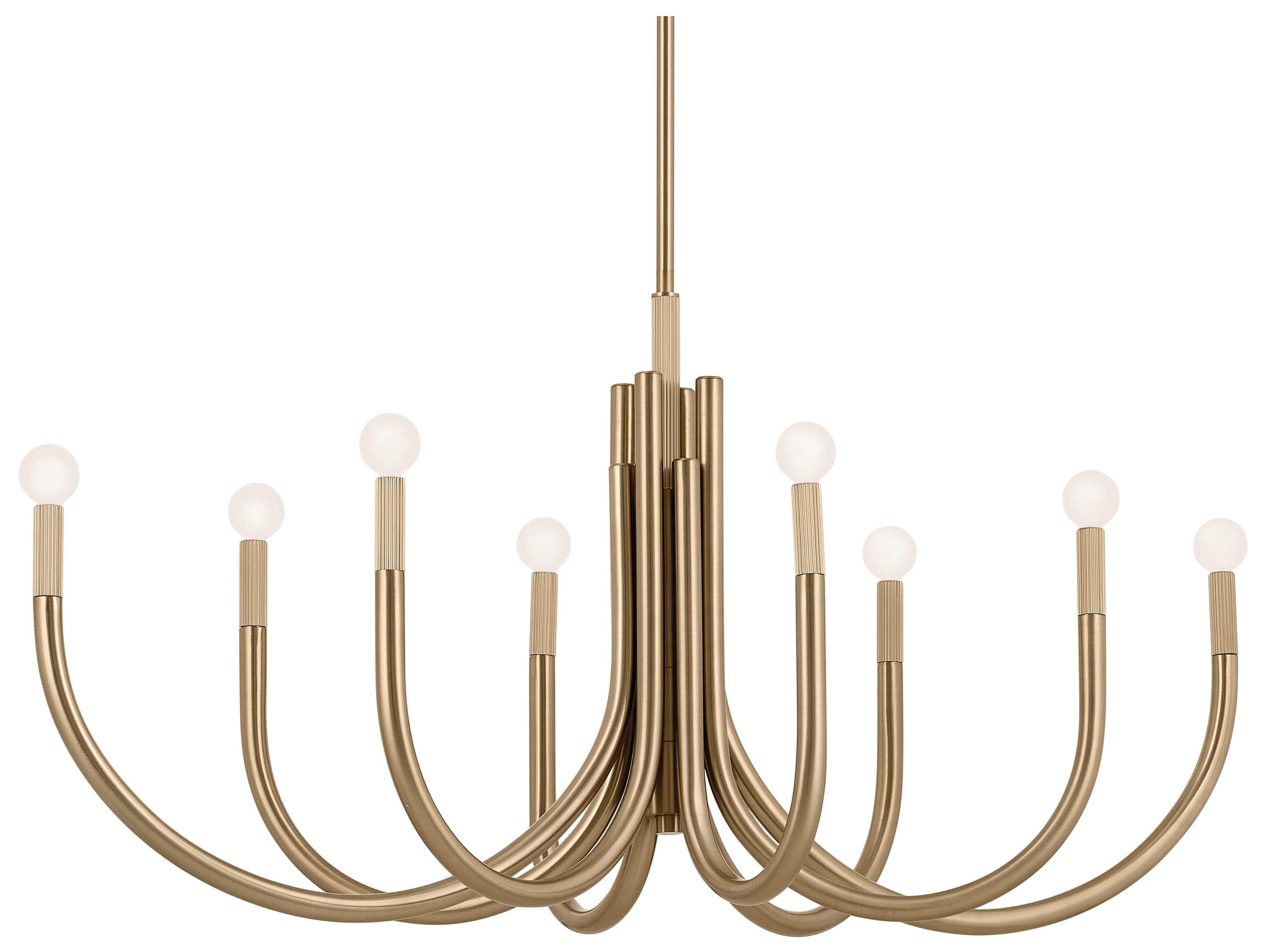 Kichler Odensa 8-Light Champagne Bronze Linear Island Pendant