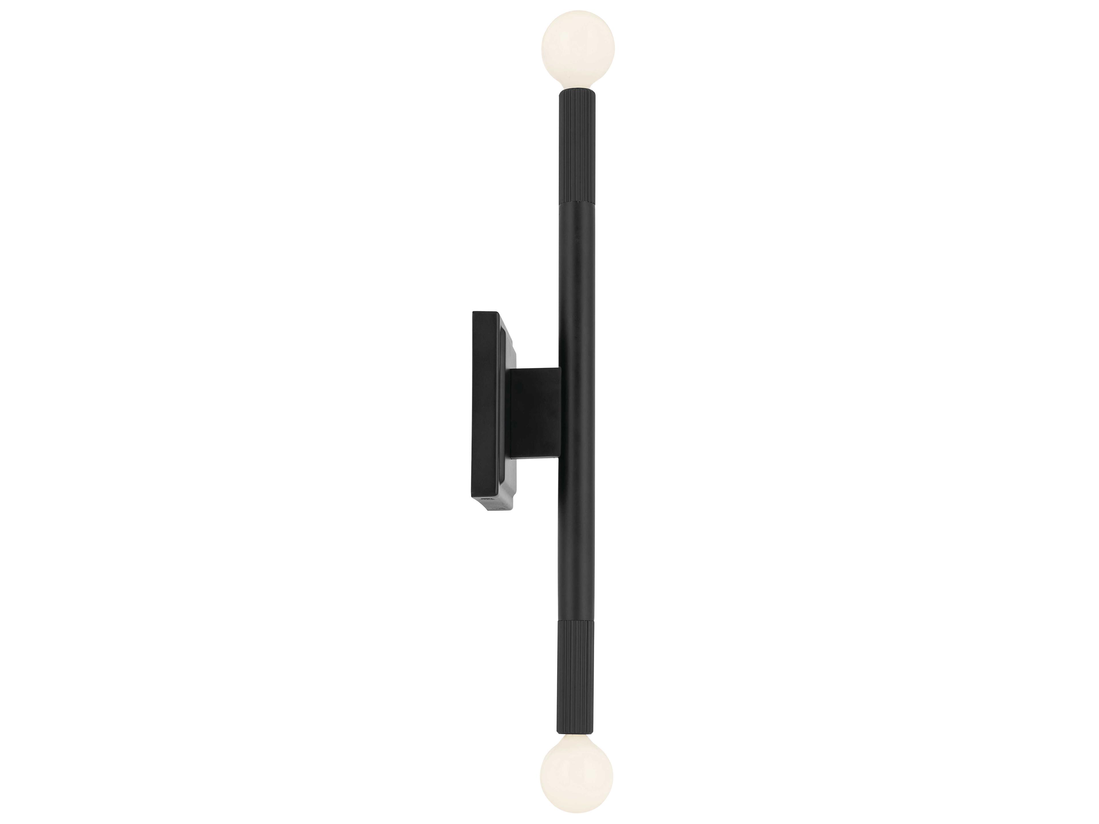 Kichler Odensa 2-Light Black Wall Sconce