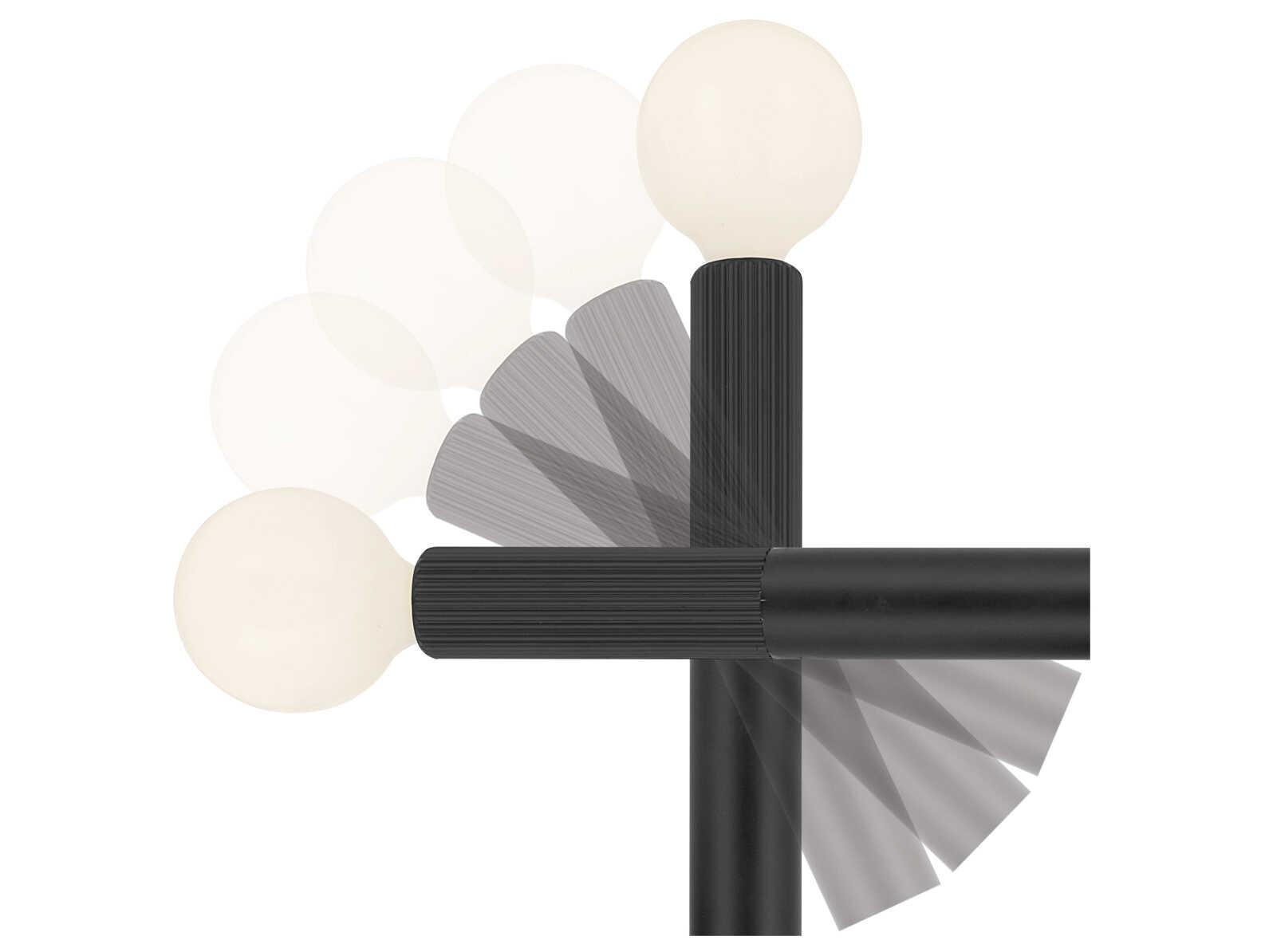 Kichler Odensa 2-Light Black Wall Sconce