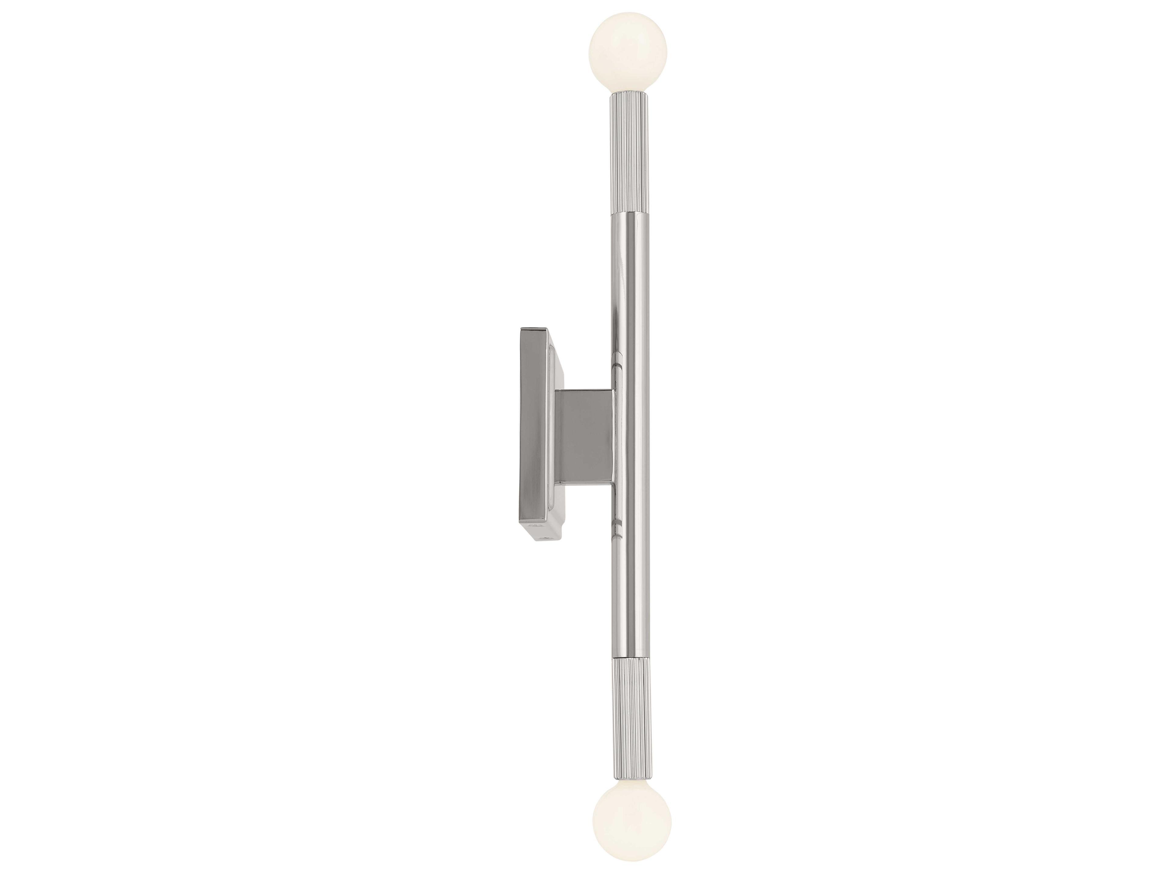 Kichler Odensa 2-Light Polished Nickel Wall Sconce