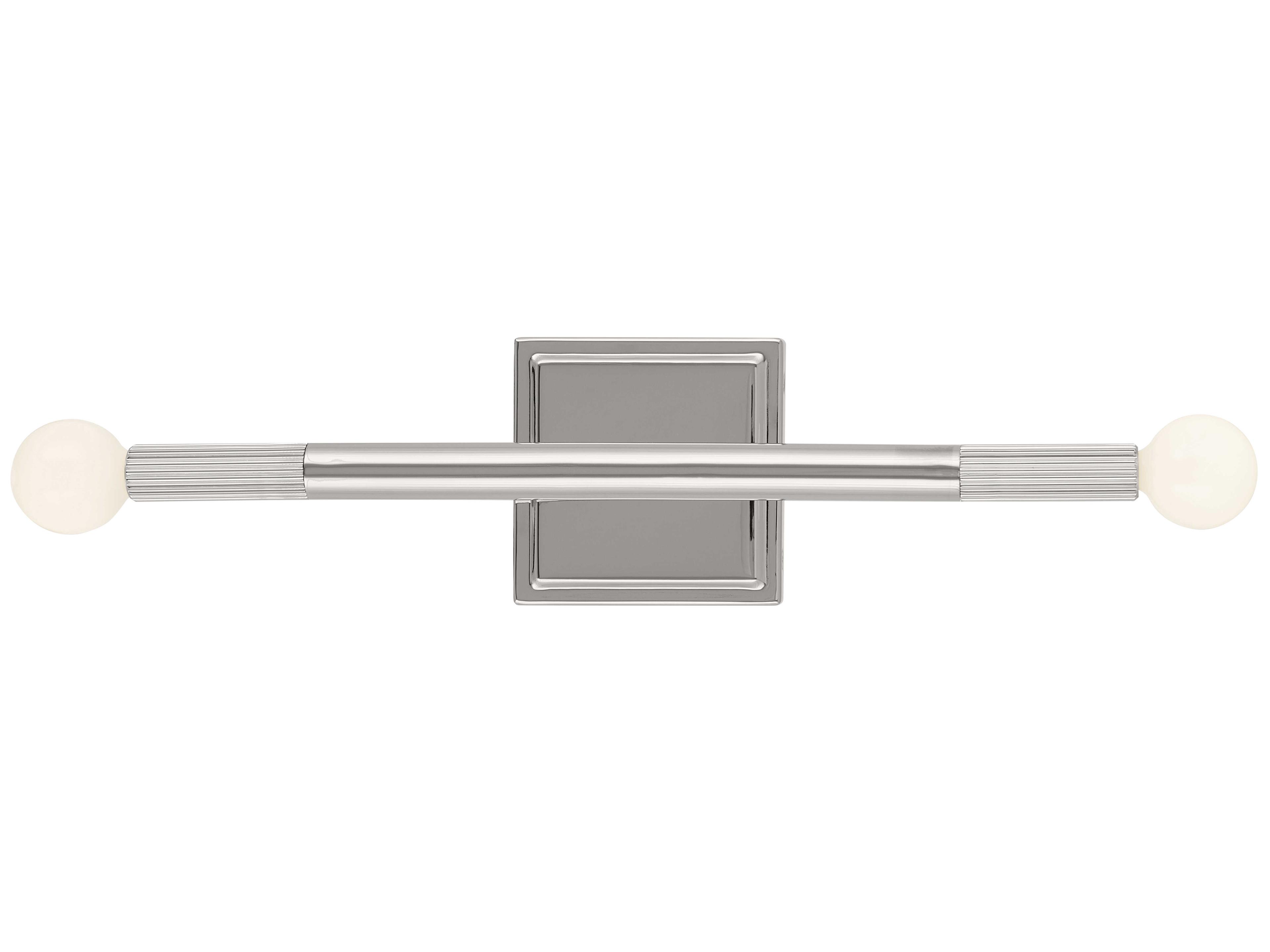 Kichler Odensa 2-Light Polished Nickel Wall Sconce