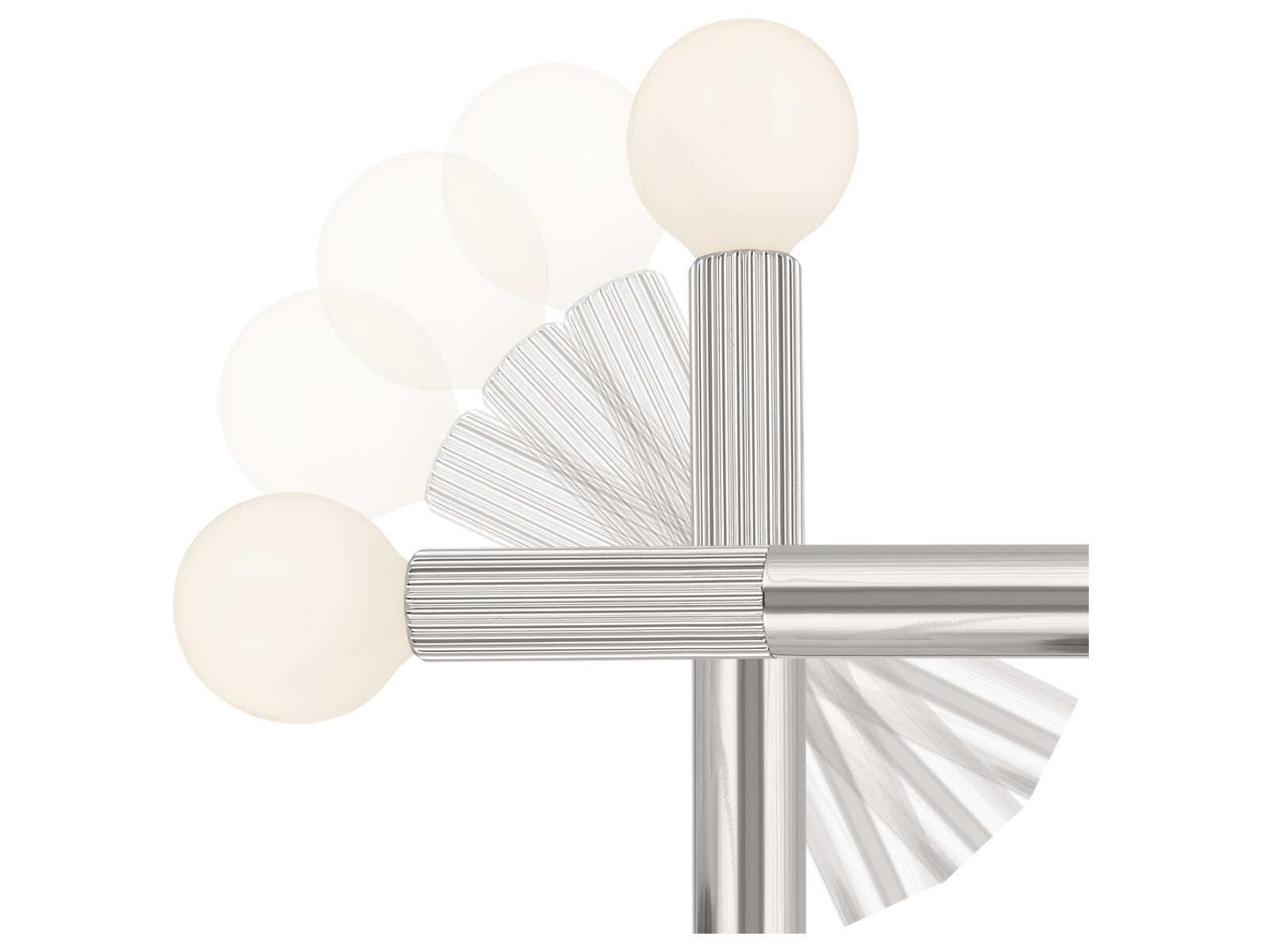 Kichler Odensa 2-Light Polished Nickel Wall Sconce