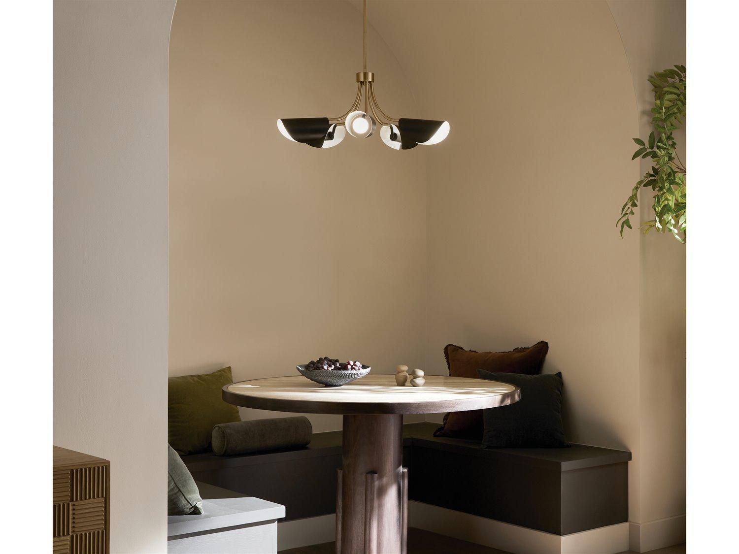 Kichler Arcus 5-Light Champagne Bronze Black Geometric Chandelier