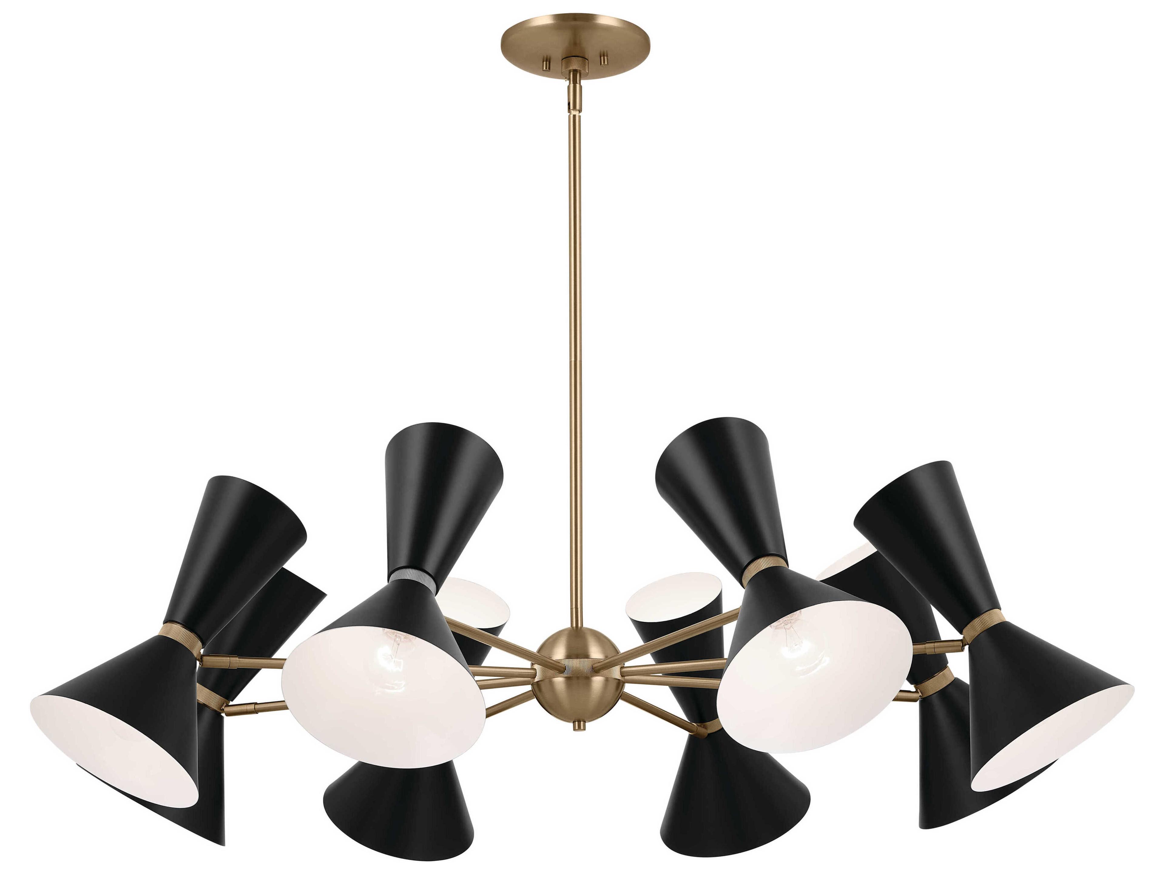 Kichler Phix 16-Light6-Light Champagne Bronze Black Geometric Chandelier