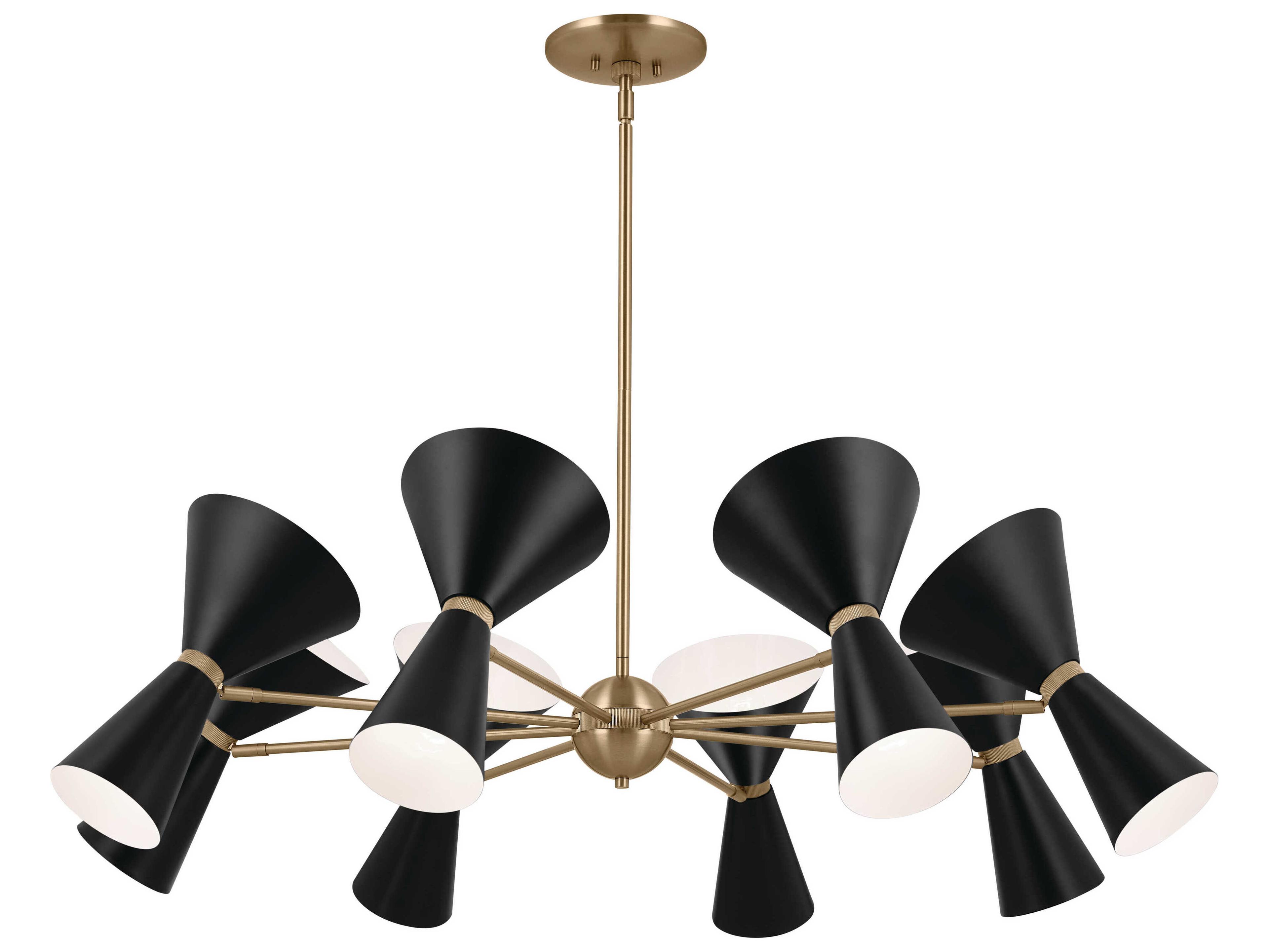Kichler Phix 16-Light6-Light Champagne Bronze Black Geometric Chandelier