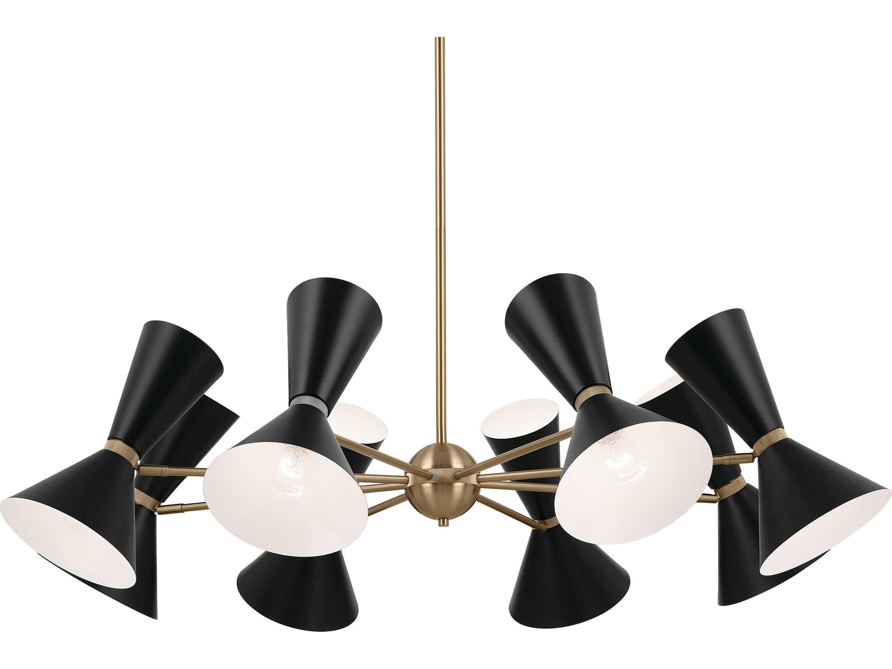 Kichler Phix 16-Light6-Light Champagne Bronze Black Geometric Chandelier