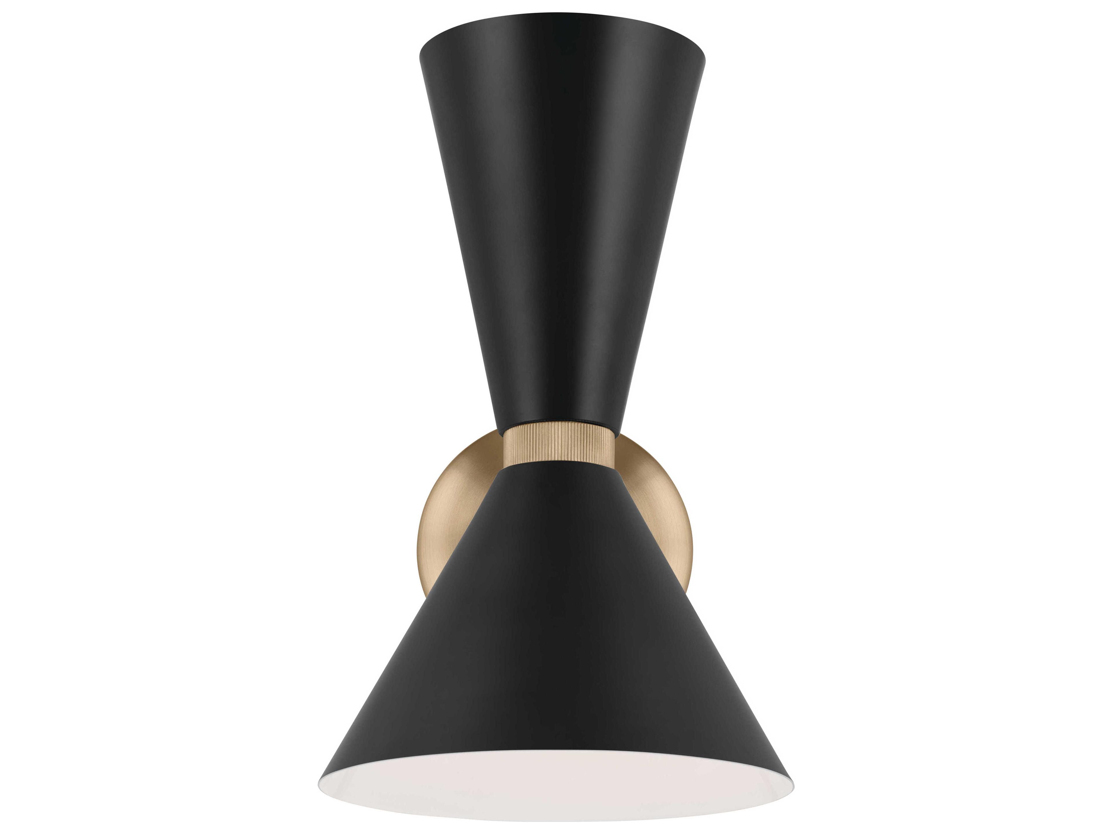 Kichler Phix 2-Light Champagne Bronze Black Wall Sconce