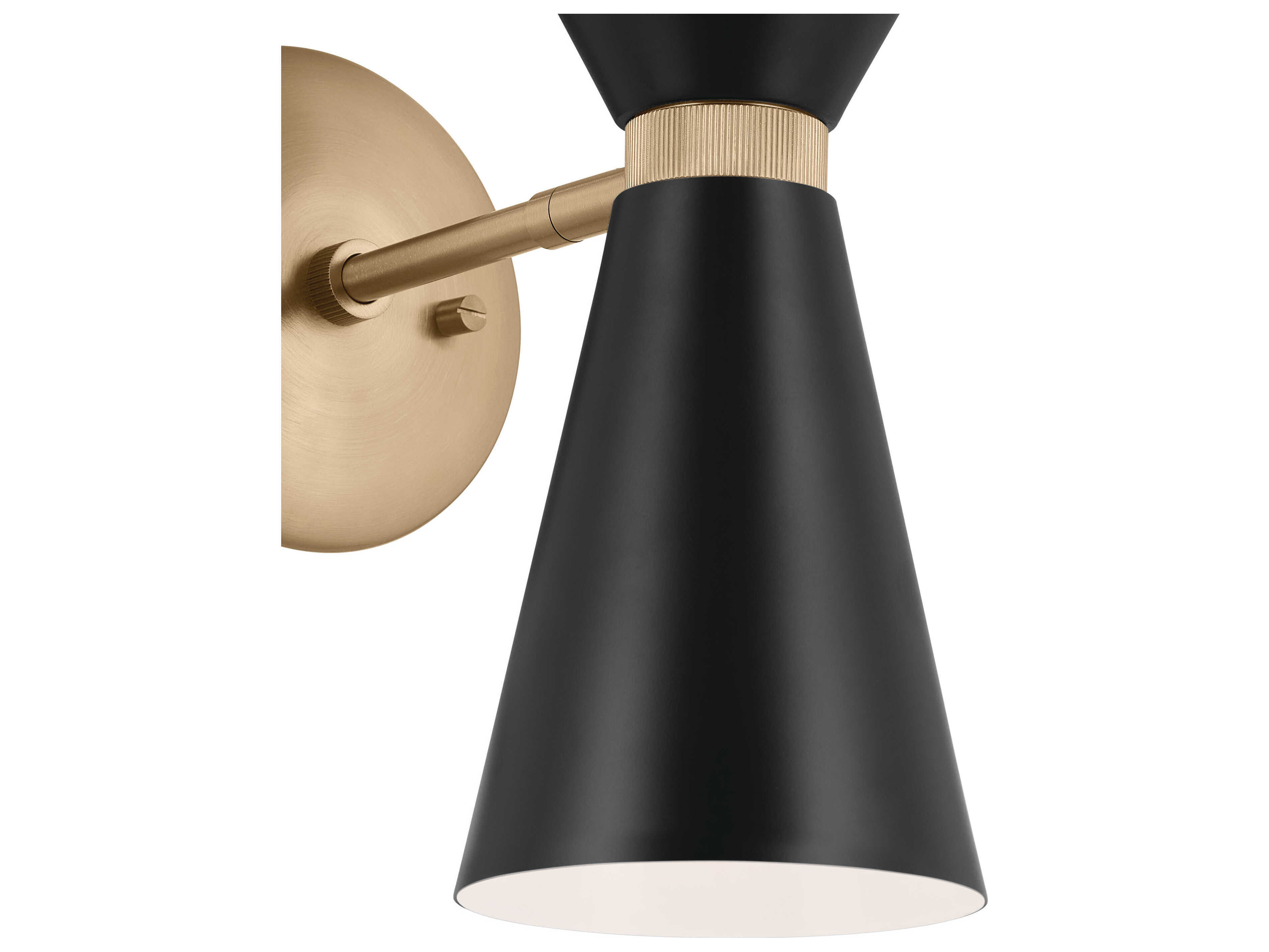Kichler Phix 2-Light Champagne Bronze Black Wall Sconce