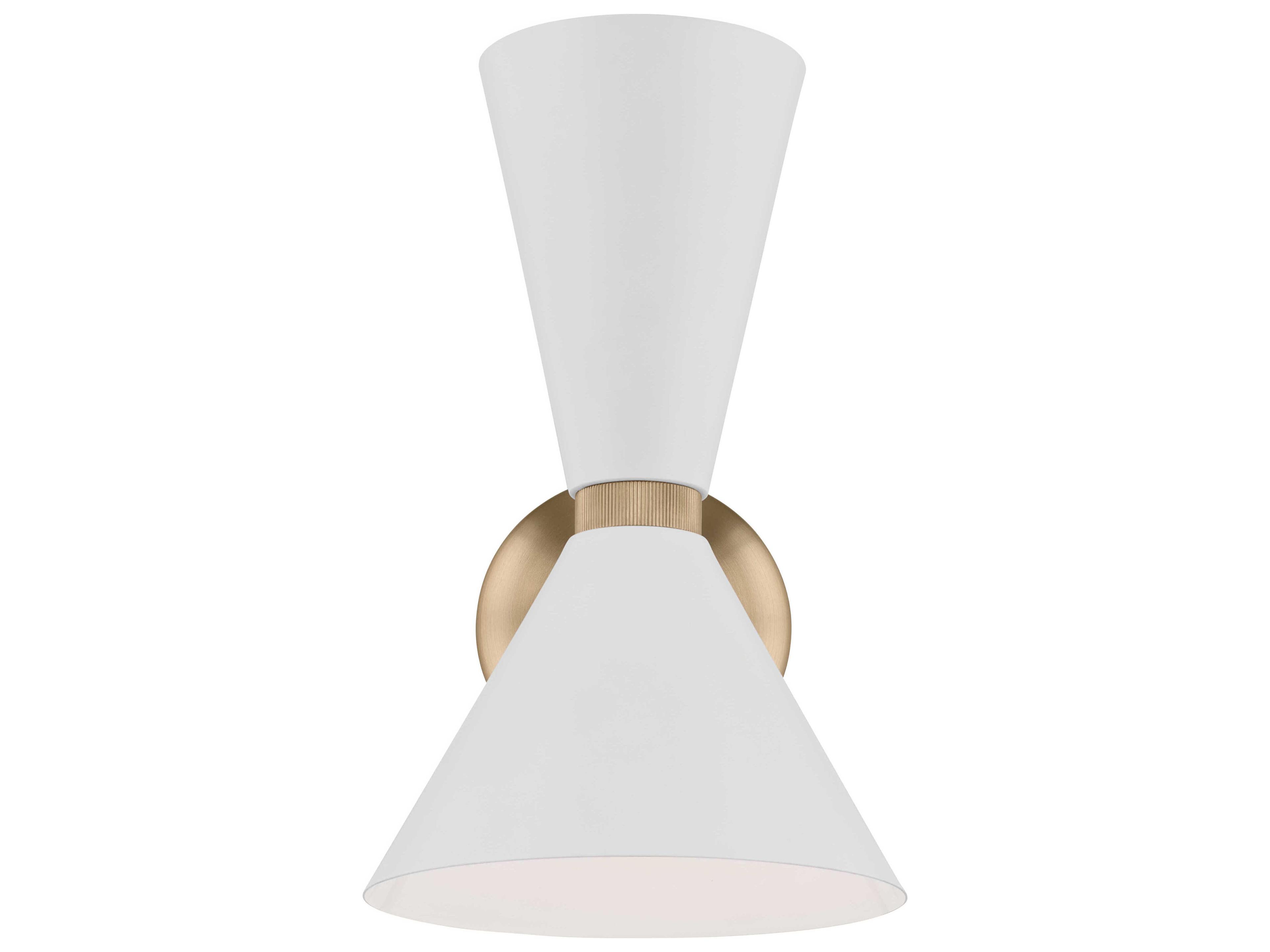 Kichler Phix 2-Light Champagne Bronze White Wall Sconce