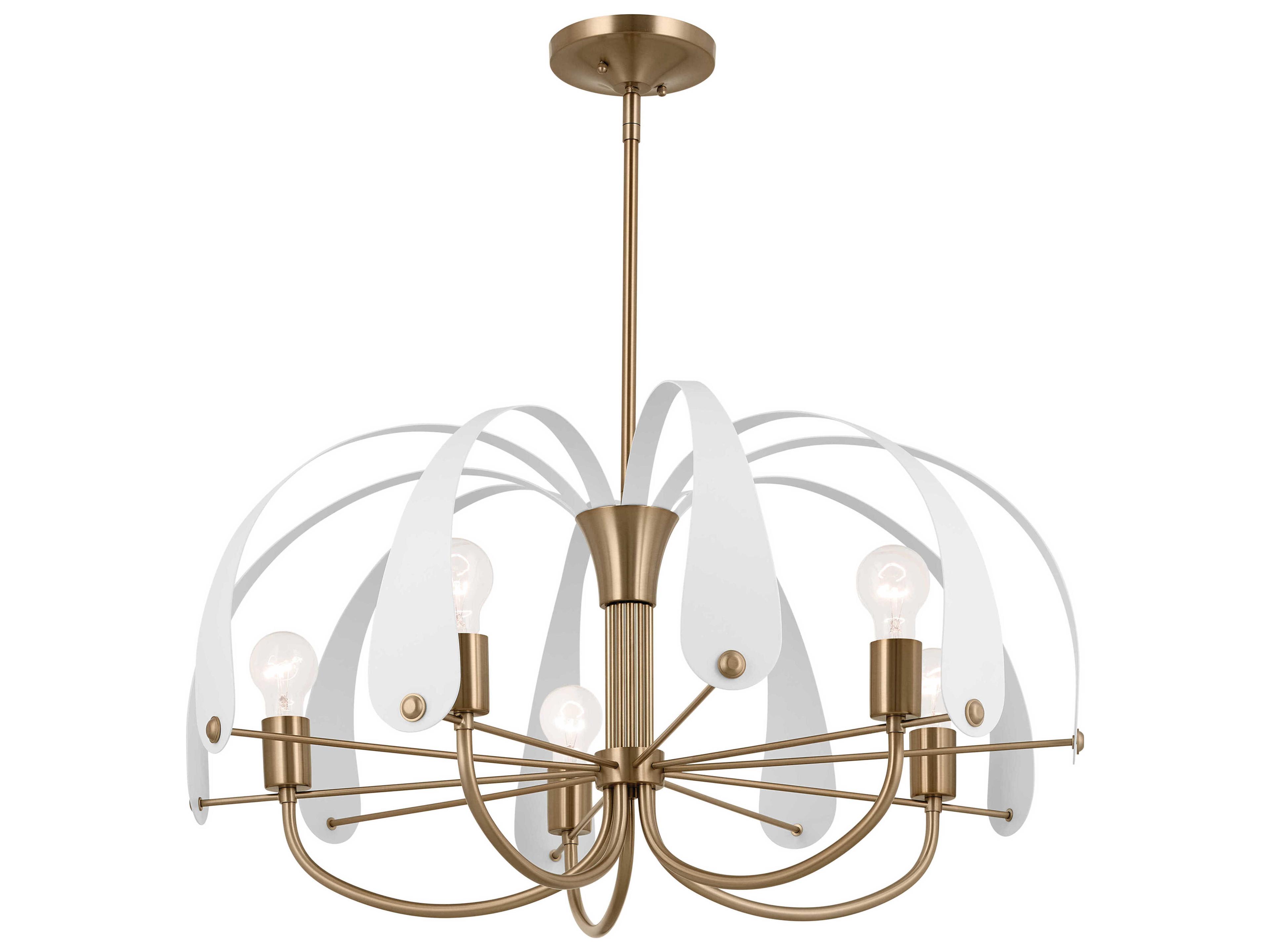 Kichler Petal 5-Light Champagne Bronze Chandelier