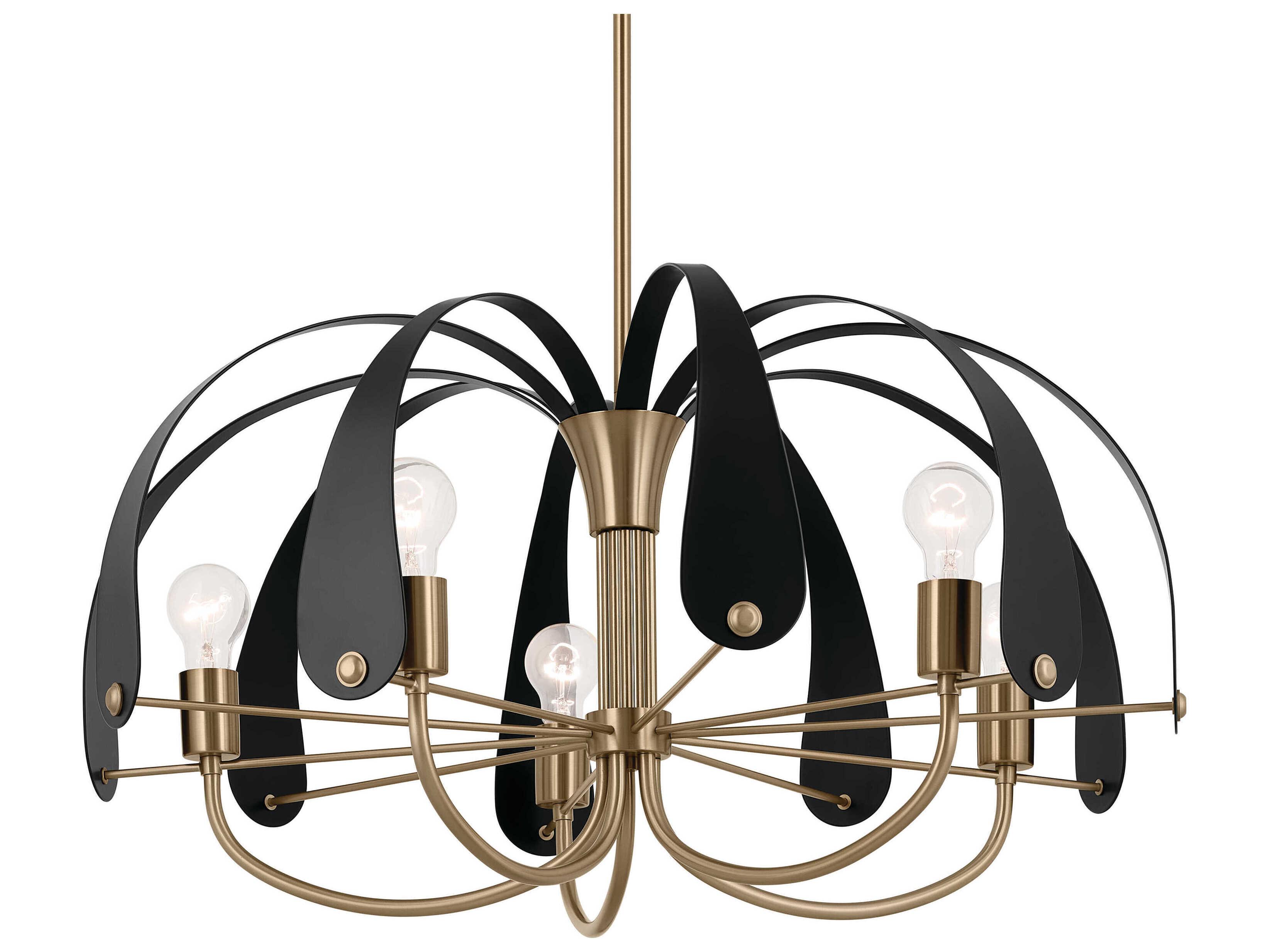 Kichler Petal 5-Light Champagne Bronze Chandelier