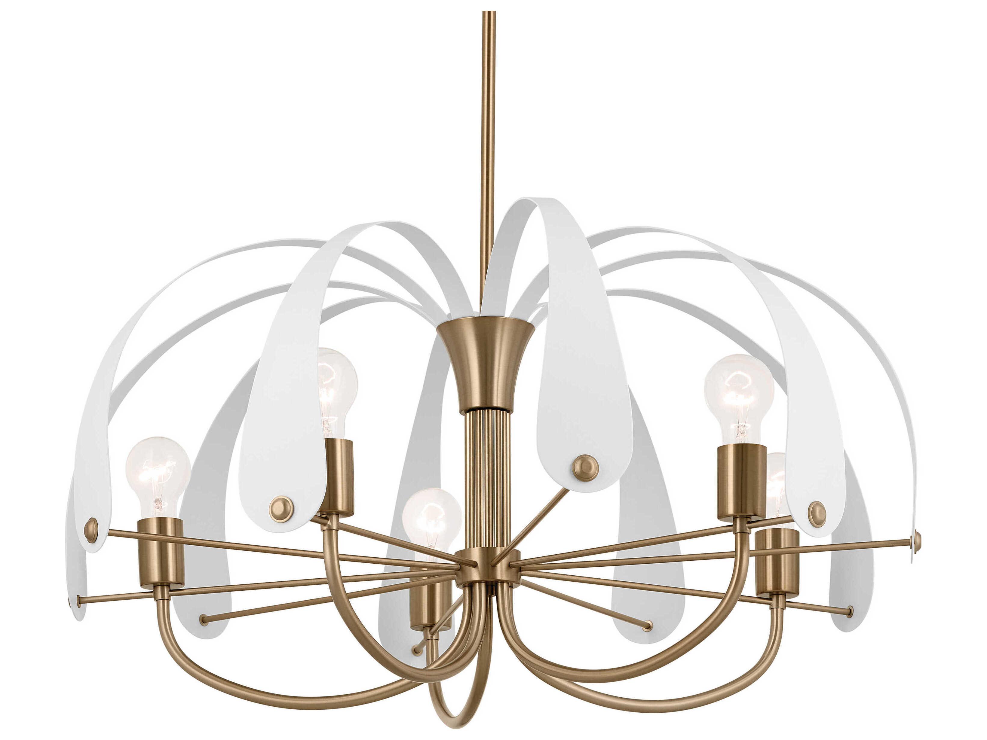Kichler Petal 5-Light Champagne Bronze Chandelier