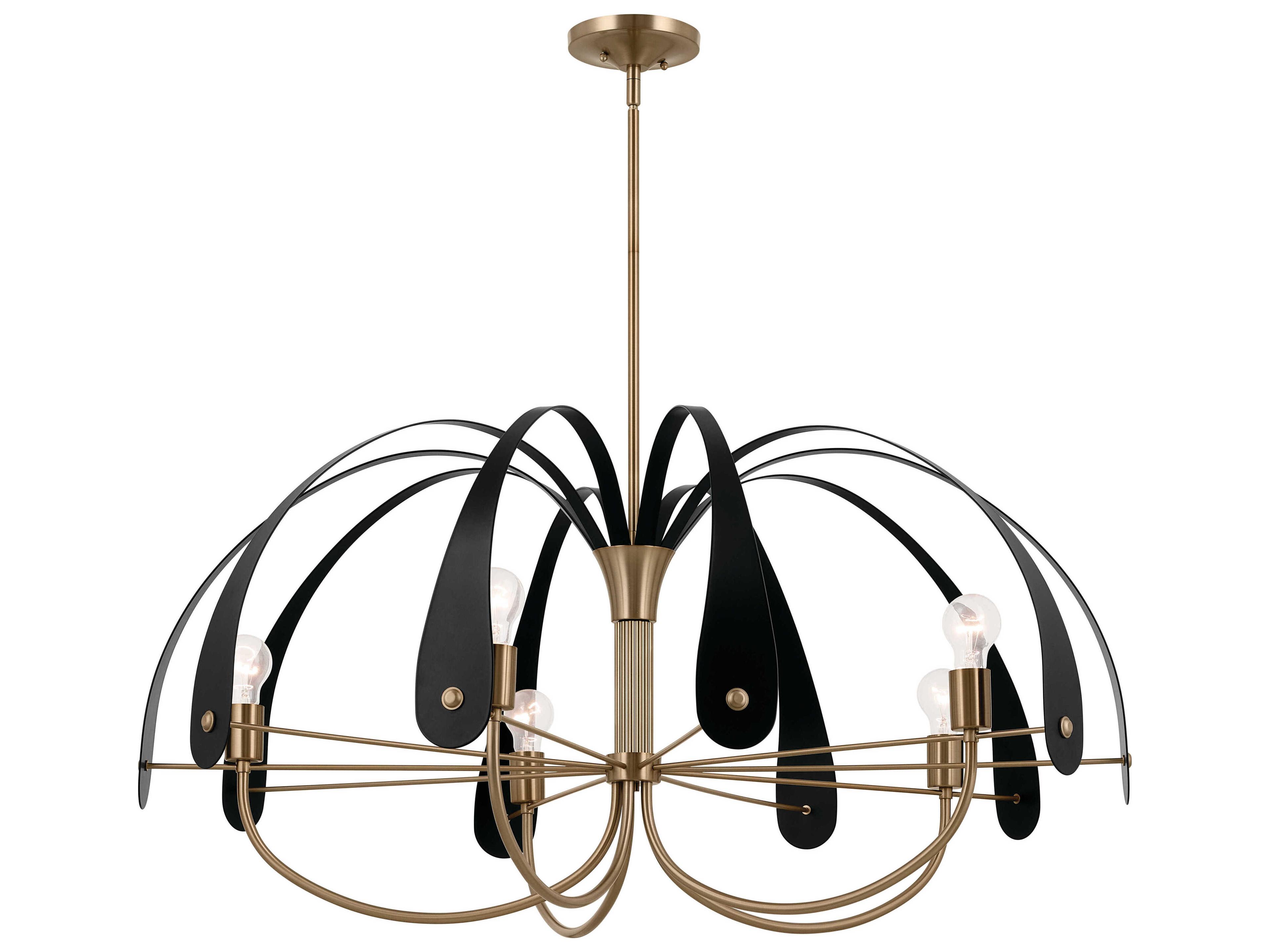 Kichler Petal 5-Light Champagne Bronze Black Chandelier