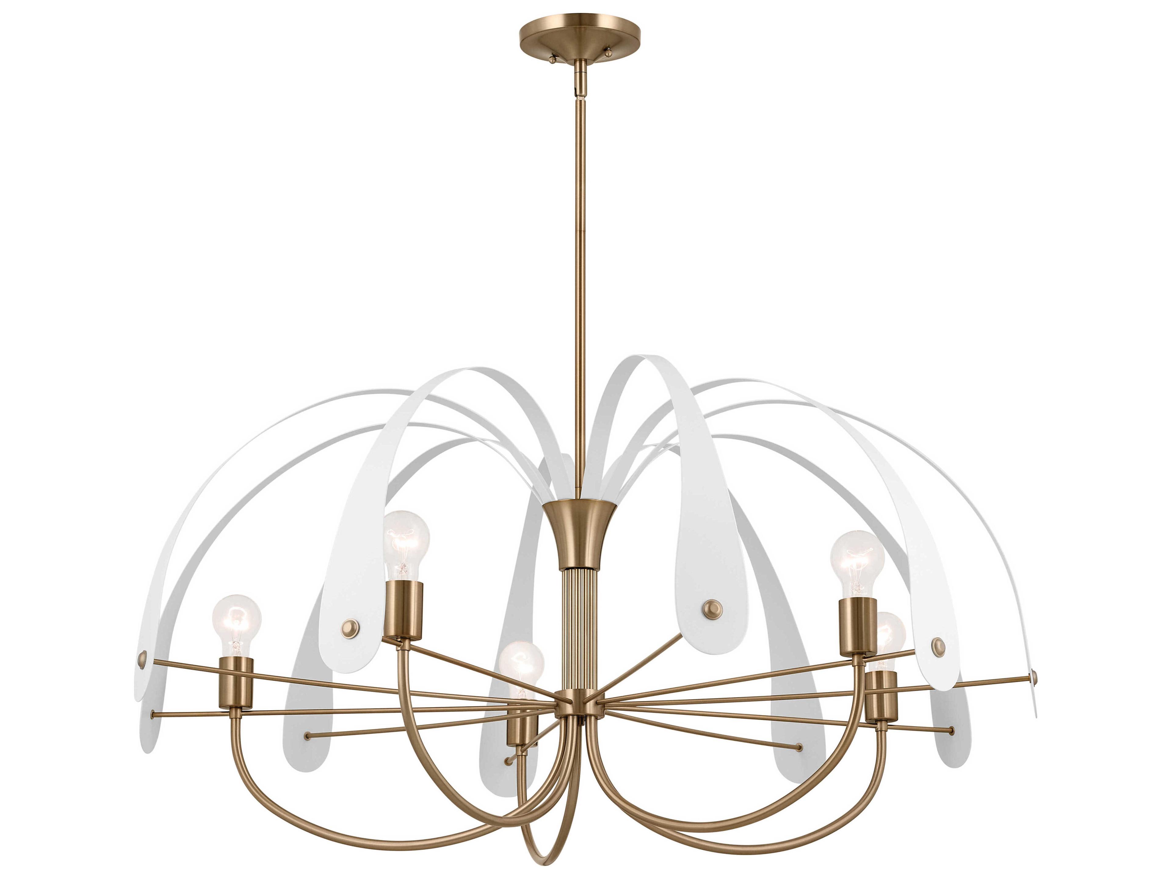 Kichler Petal 5-Light Champagne Bronze Black Chandelier