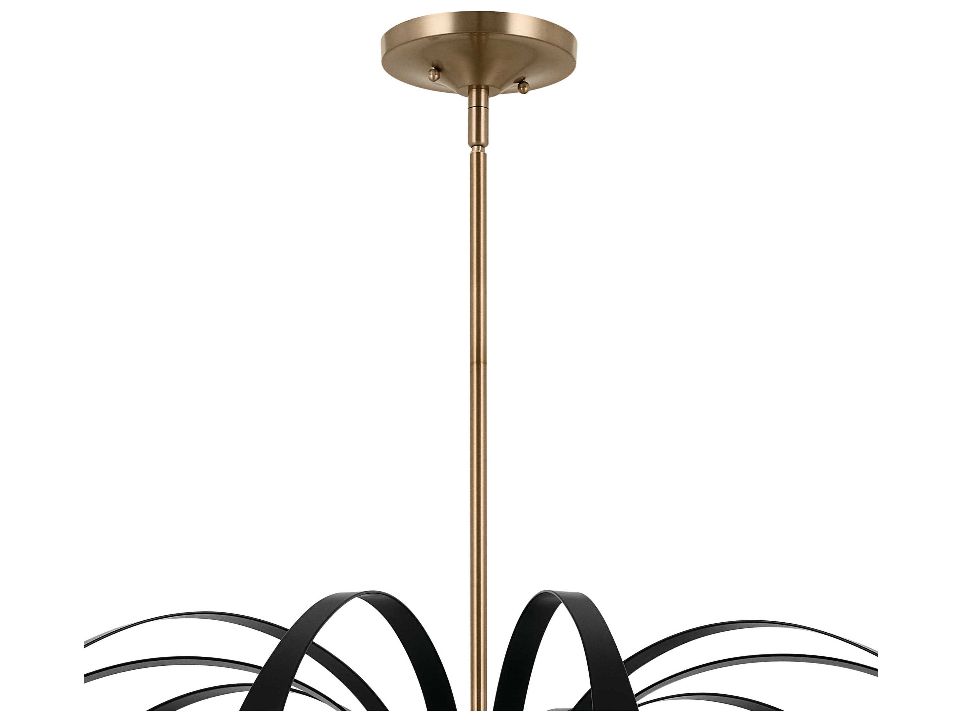 Kichler Petal 5-Light Champagne Bronze Black Chandelier