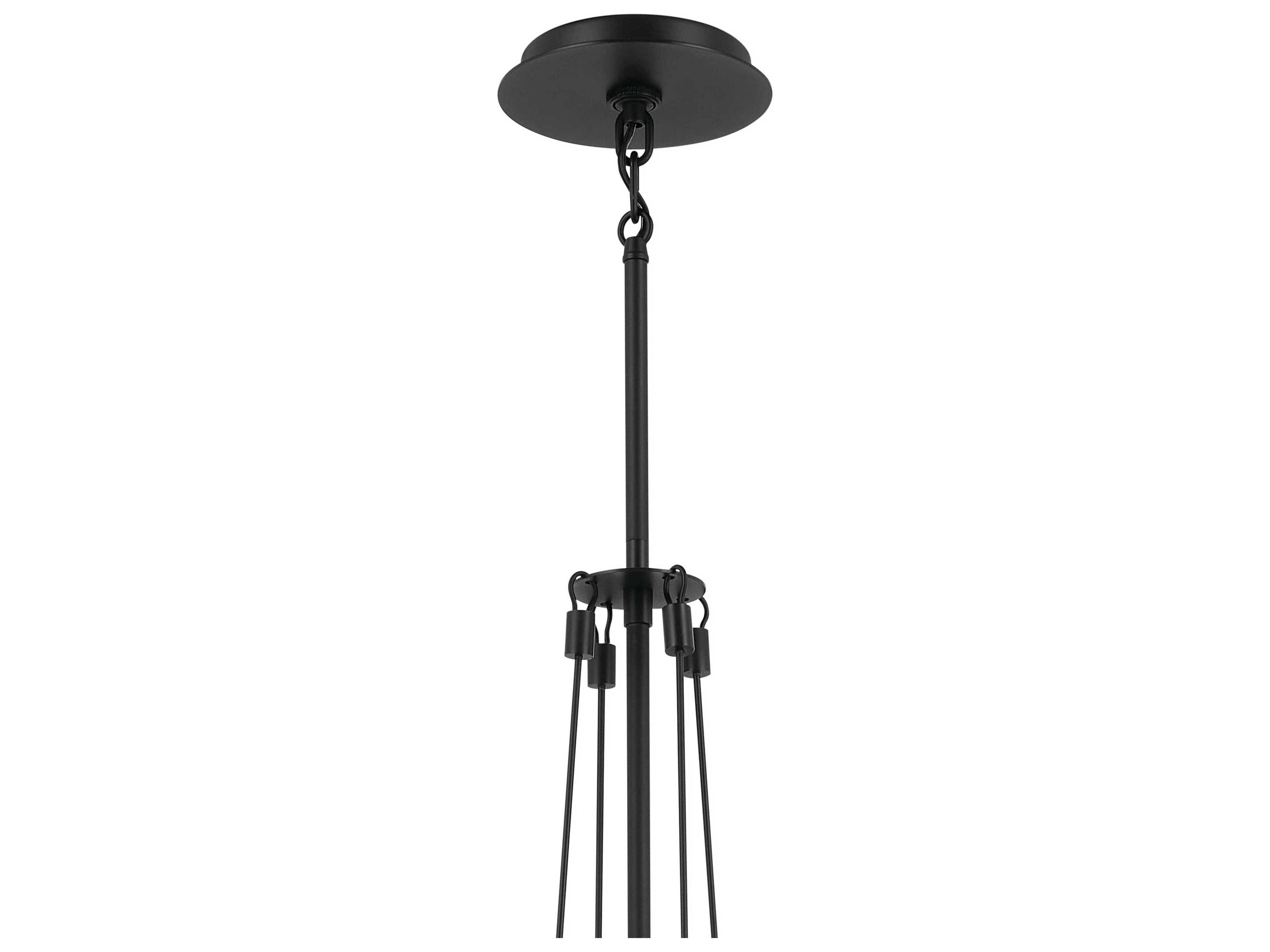 Kichler Albers 1-Light Black Glass Globe Mini Pendant