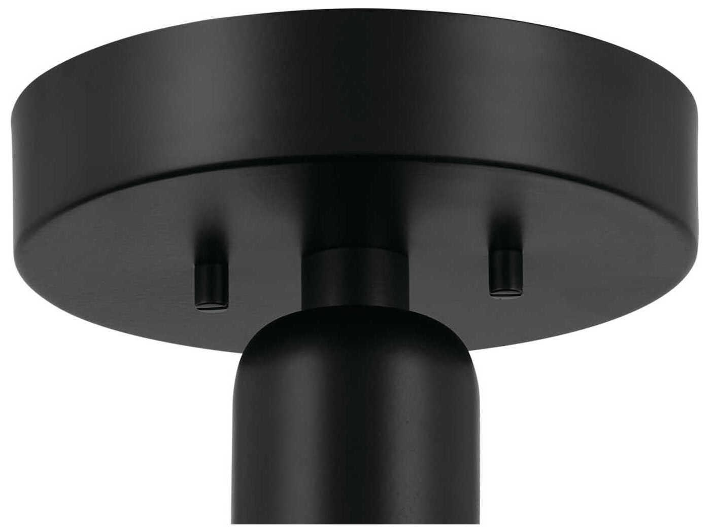 Kichler Riu 1-Light Black LED Semi Flush Mount