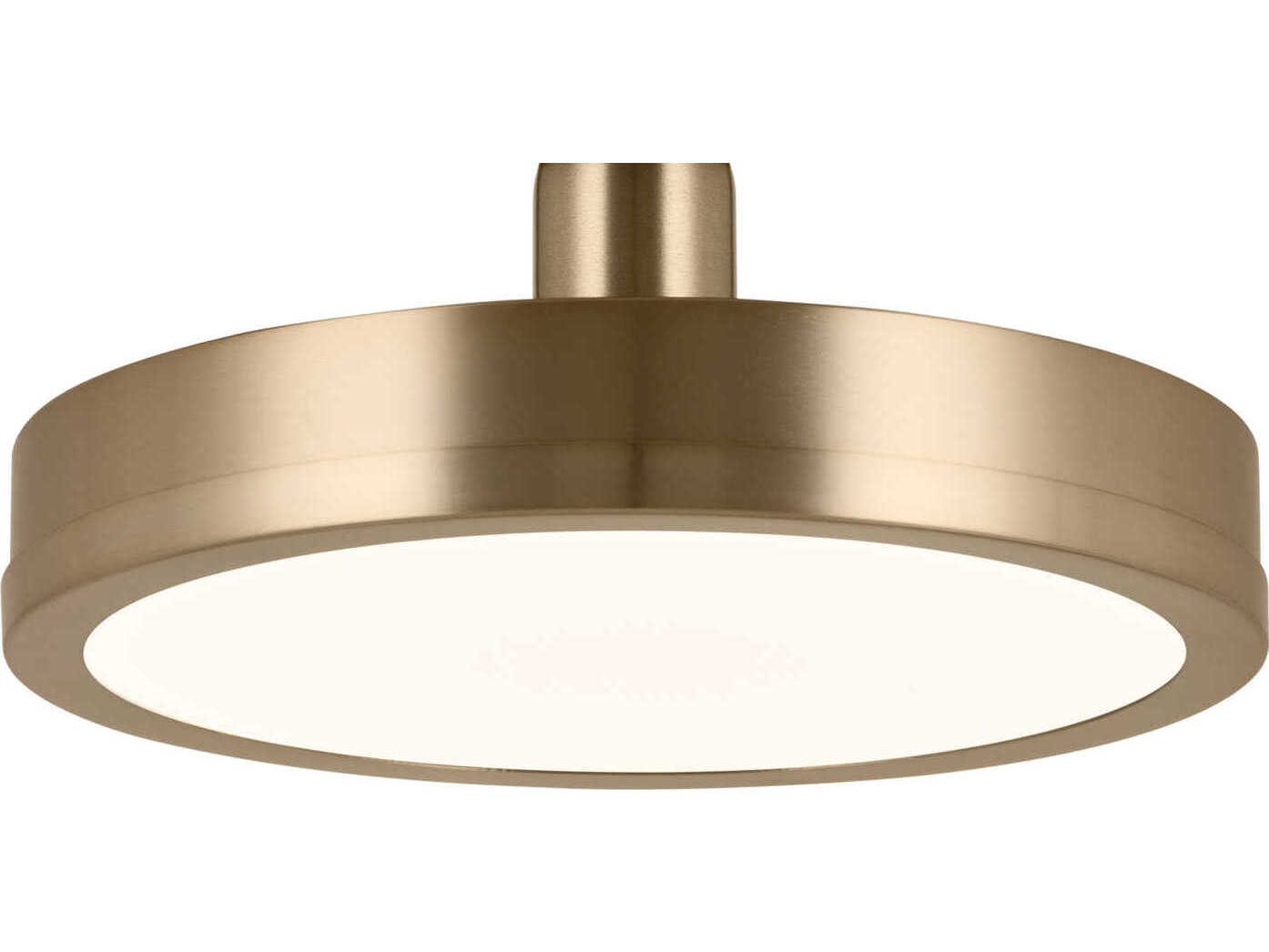 Kichler Riu 1-Light Champagne Bronze LED Semi Flush Mount