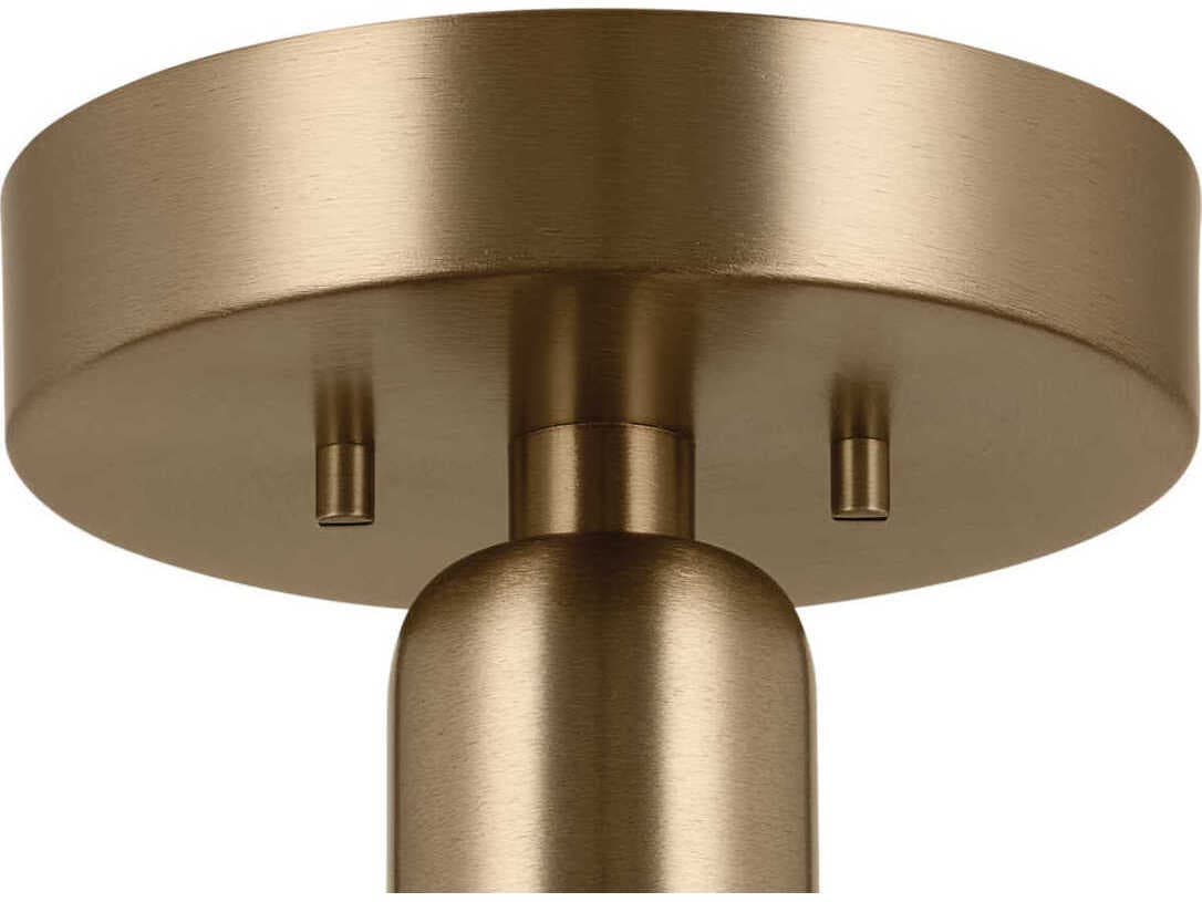 Kichler Riu 1-Light Champagne Bronze LED Semi Flush Mount