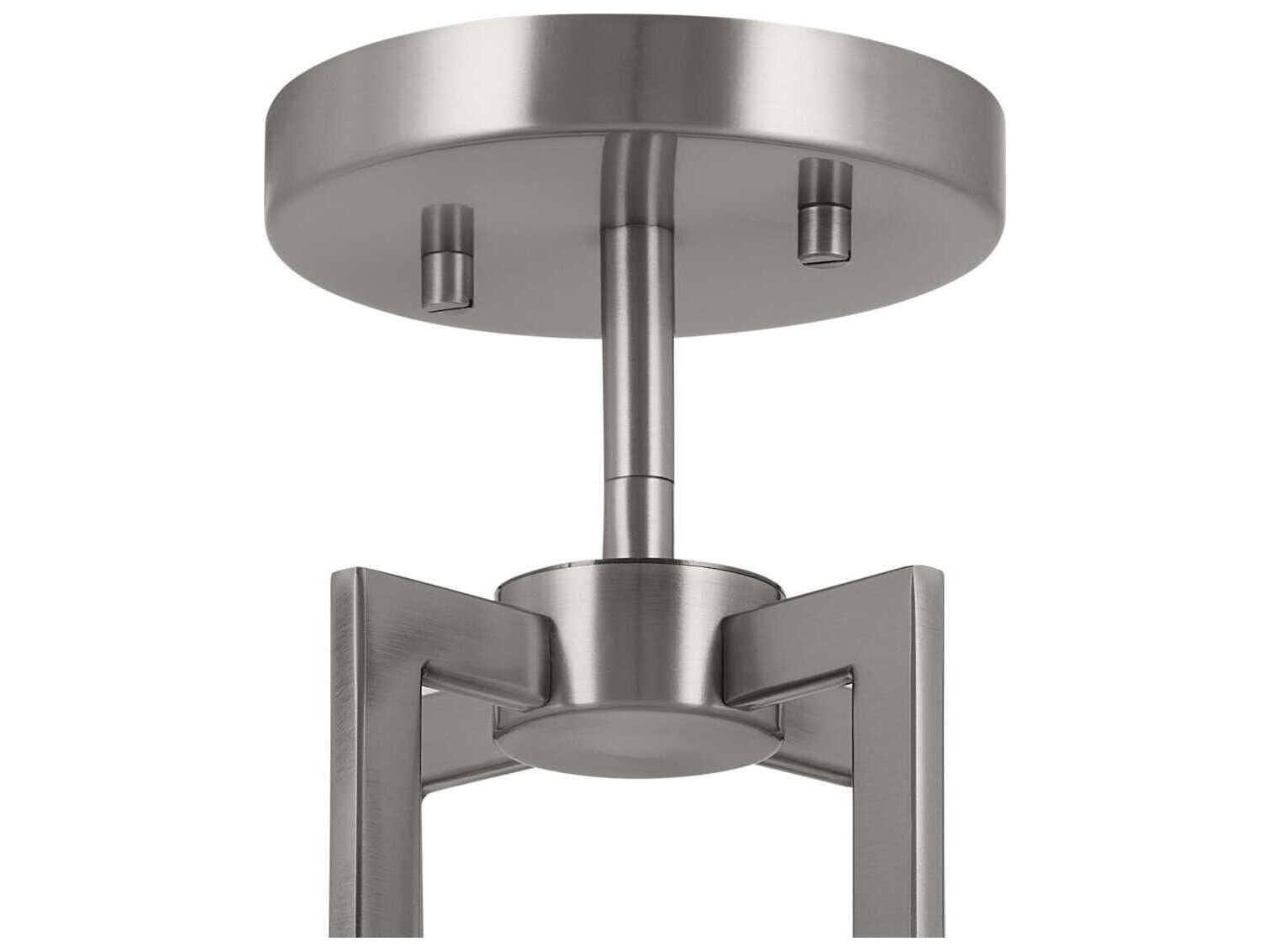 Kichler Malen 4-Light Classic Pewter Drum Semi Flush Mount