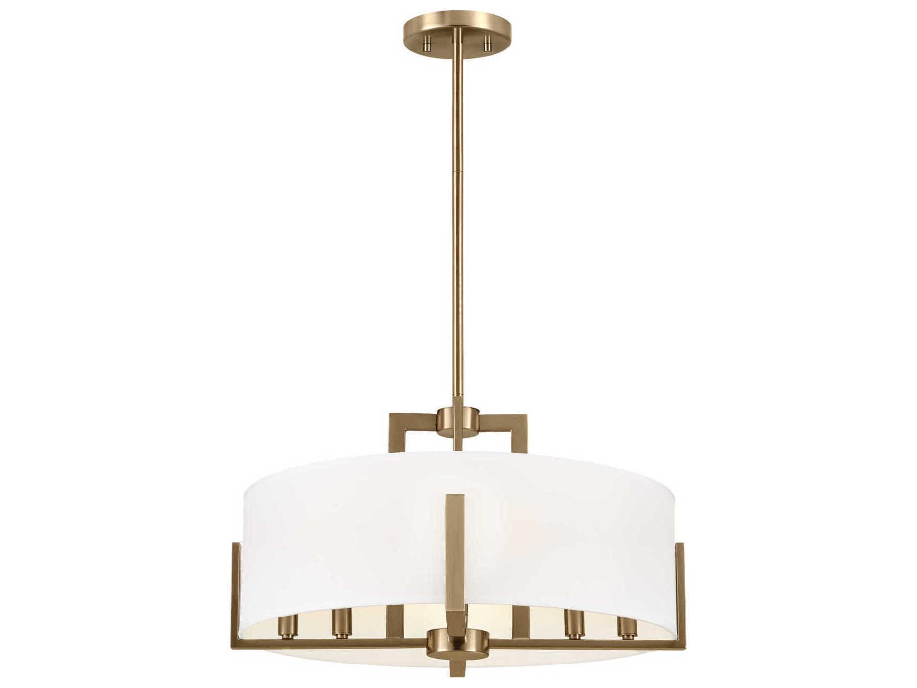 Kichler Malen 8-Light Champagne Bronze Drum Semi Flush Mount