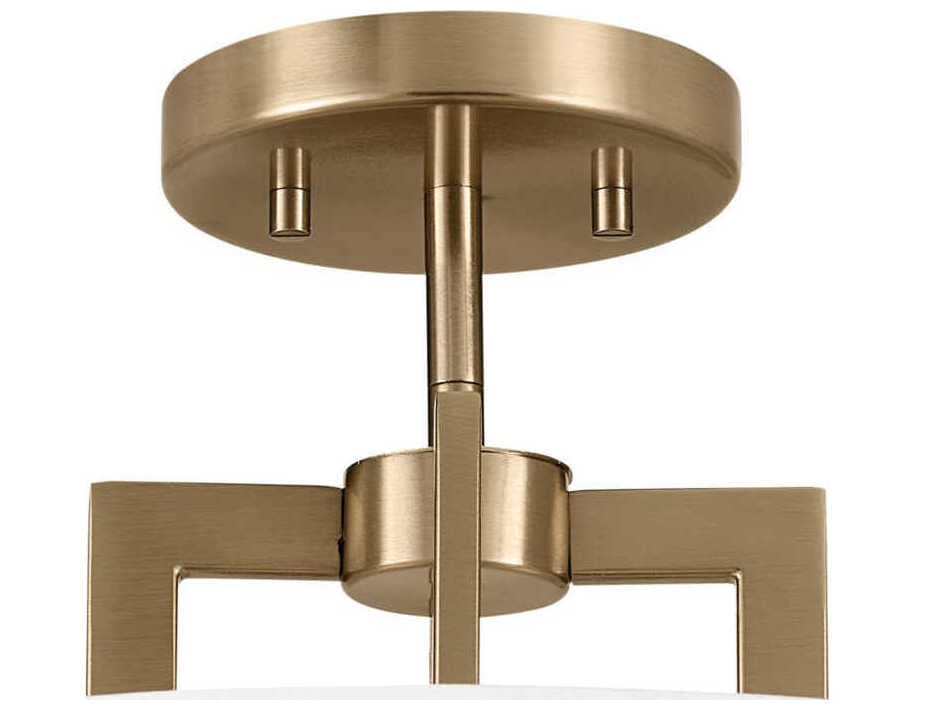 Kichler Malen 8-Light Champagne Bronze Drum Semi Flush Mount