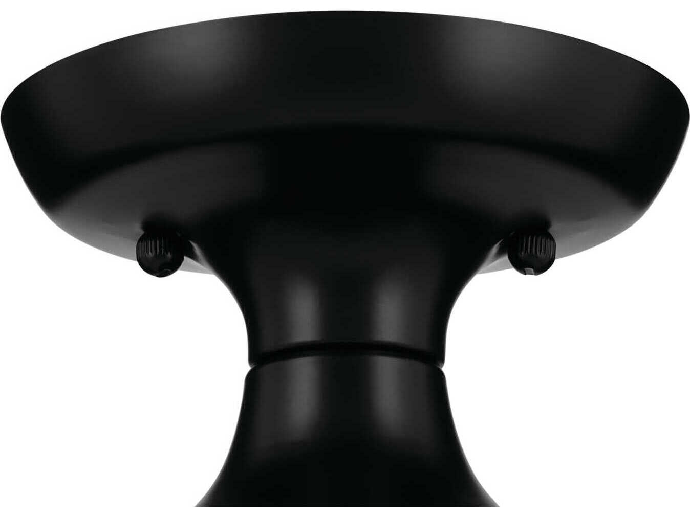 Kichler Sisu 1-Light Black Cylinder Flush Mount