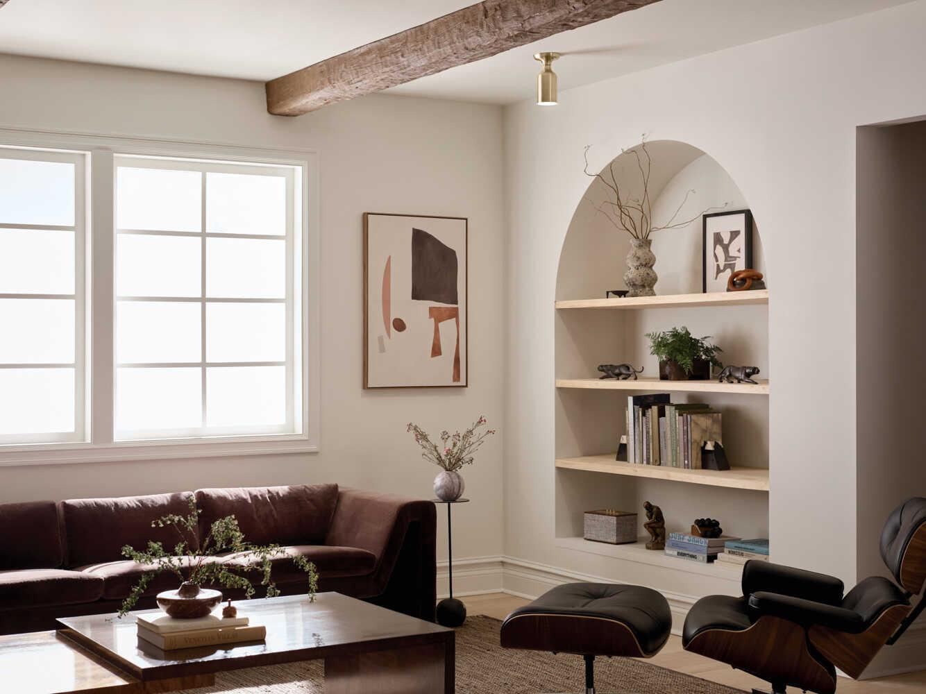 Kichler Sisu 1-Light Champagne Bronze Cylinder Flush Mount