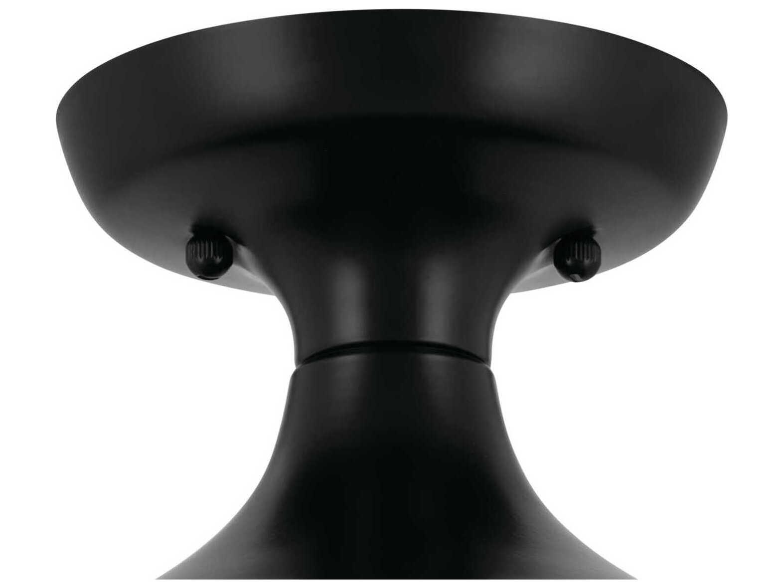 Kichler Sisu 1-Light Black Dome Flush Mount