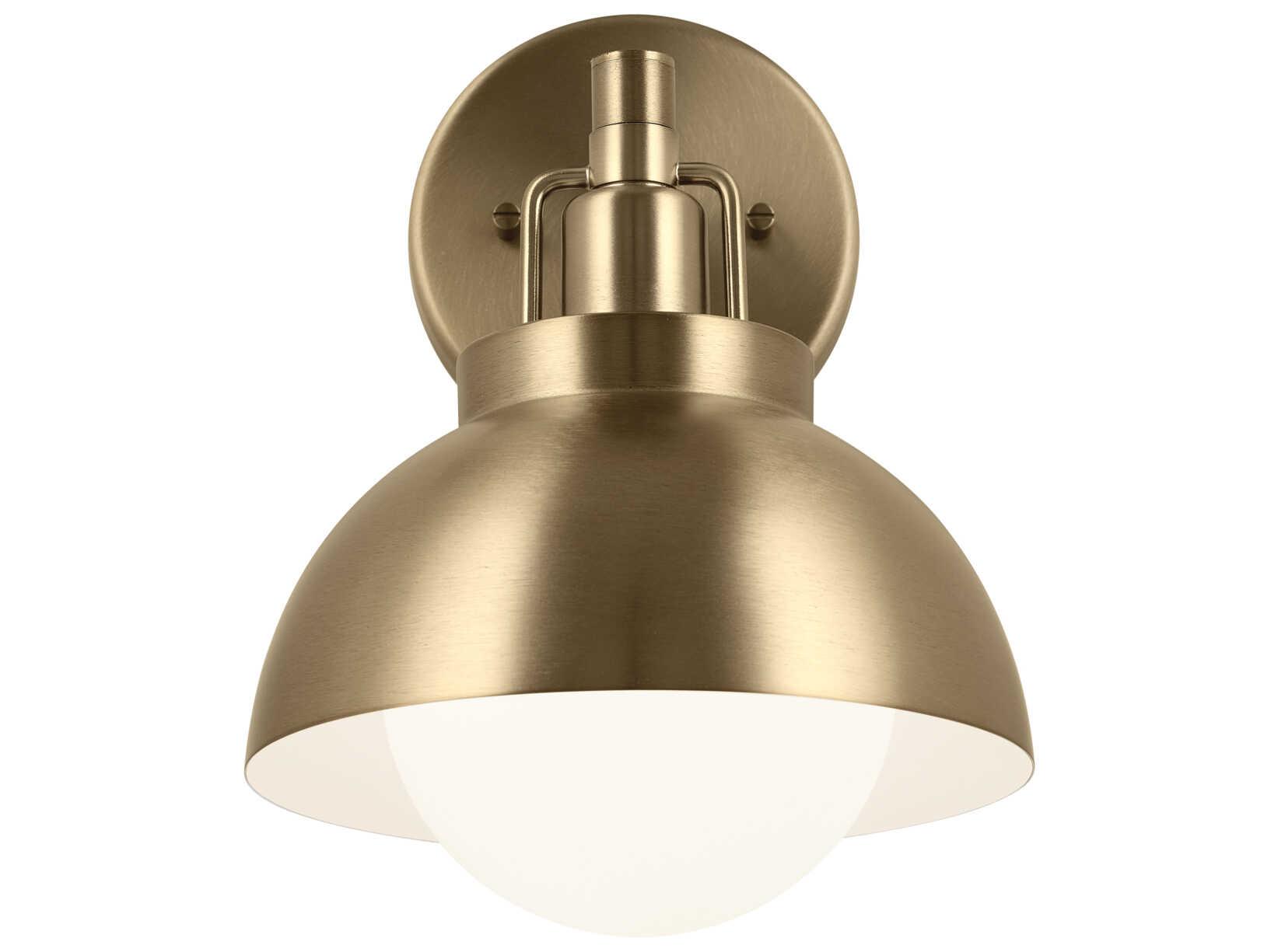 Kichler Niva 1-Light Champagne Bronze Glass Wall Sconce