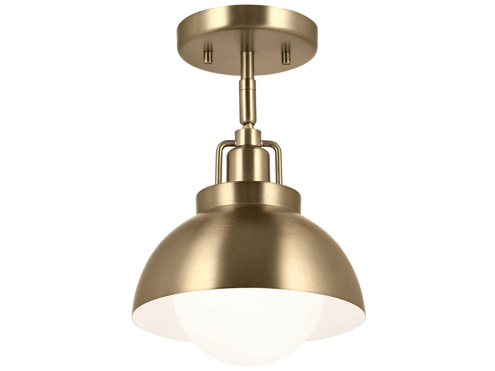 Kichler Niva 1-Light Champagne Bronze Glass Wall Sconce