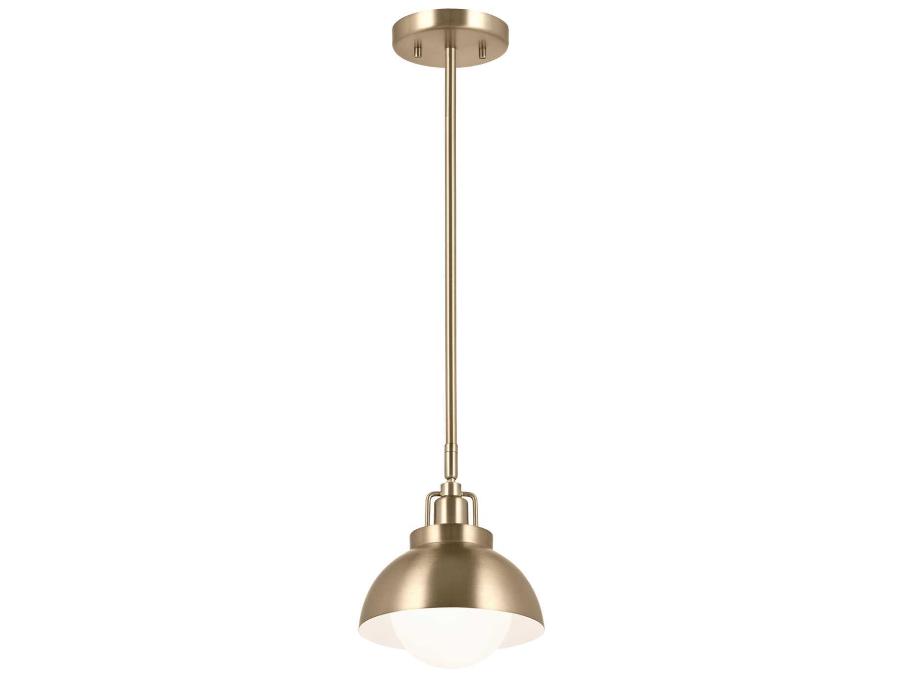Kichler Niva 1-Light Champagne Bronze Glass Wall Sconce