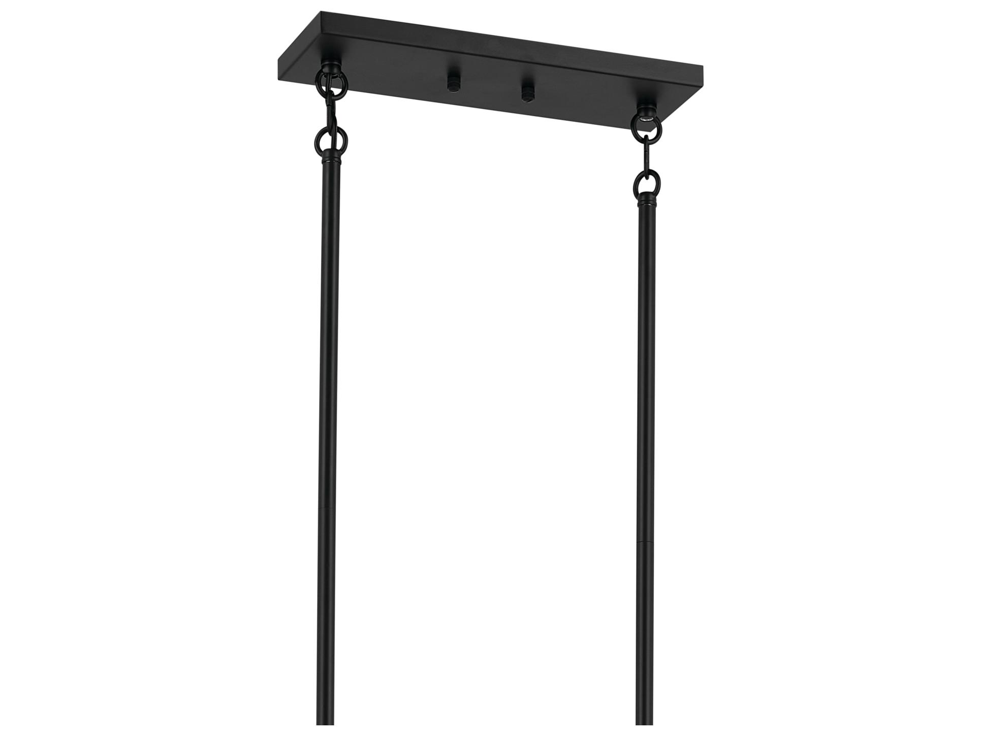 Kichler Erzo 10-Light Black Linear Island Pendant