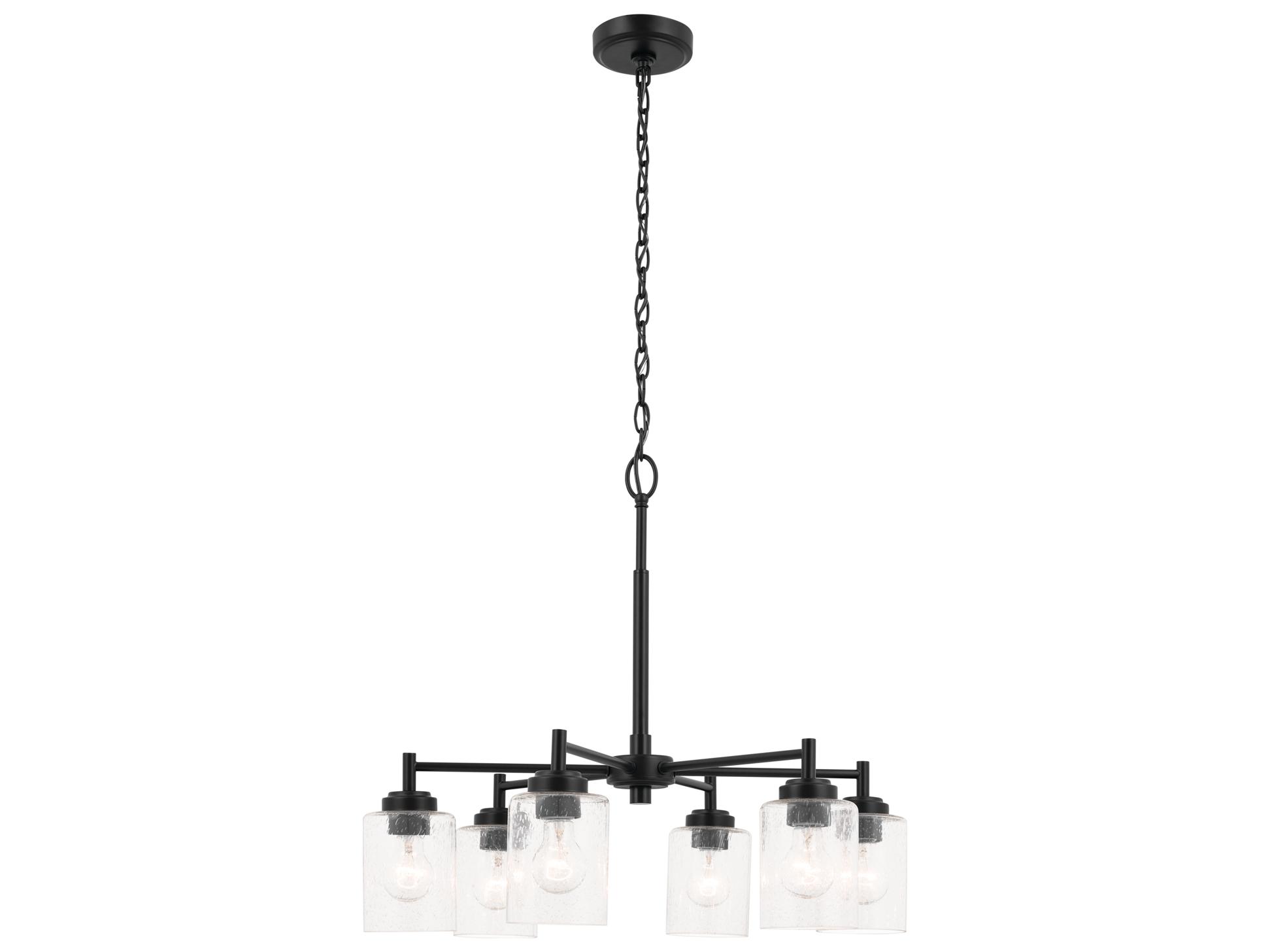 Kichler Winslow 6-Light Black Cylinder Chandelier