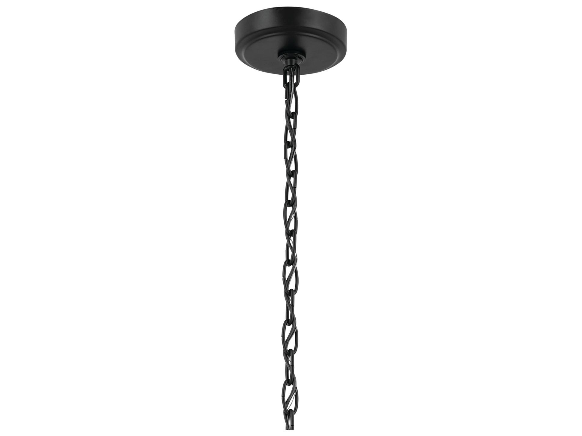 Kichler Winslow 6-Light Black Cylinder Chandelier