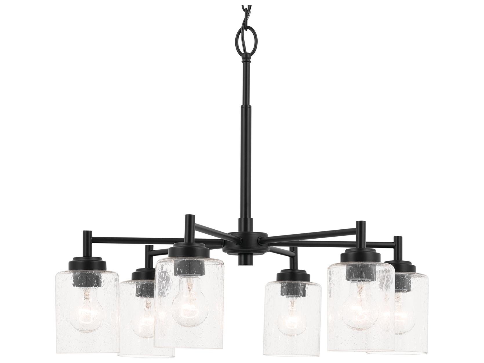 Kichler Winslow 6-Light Black Cylinder Chandelier